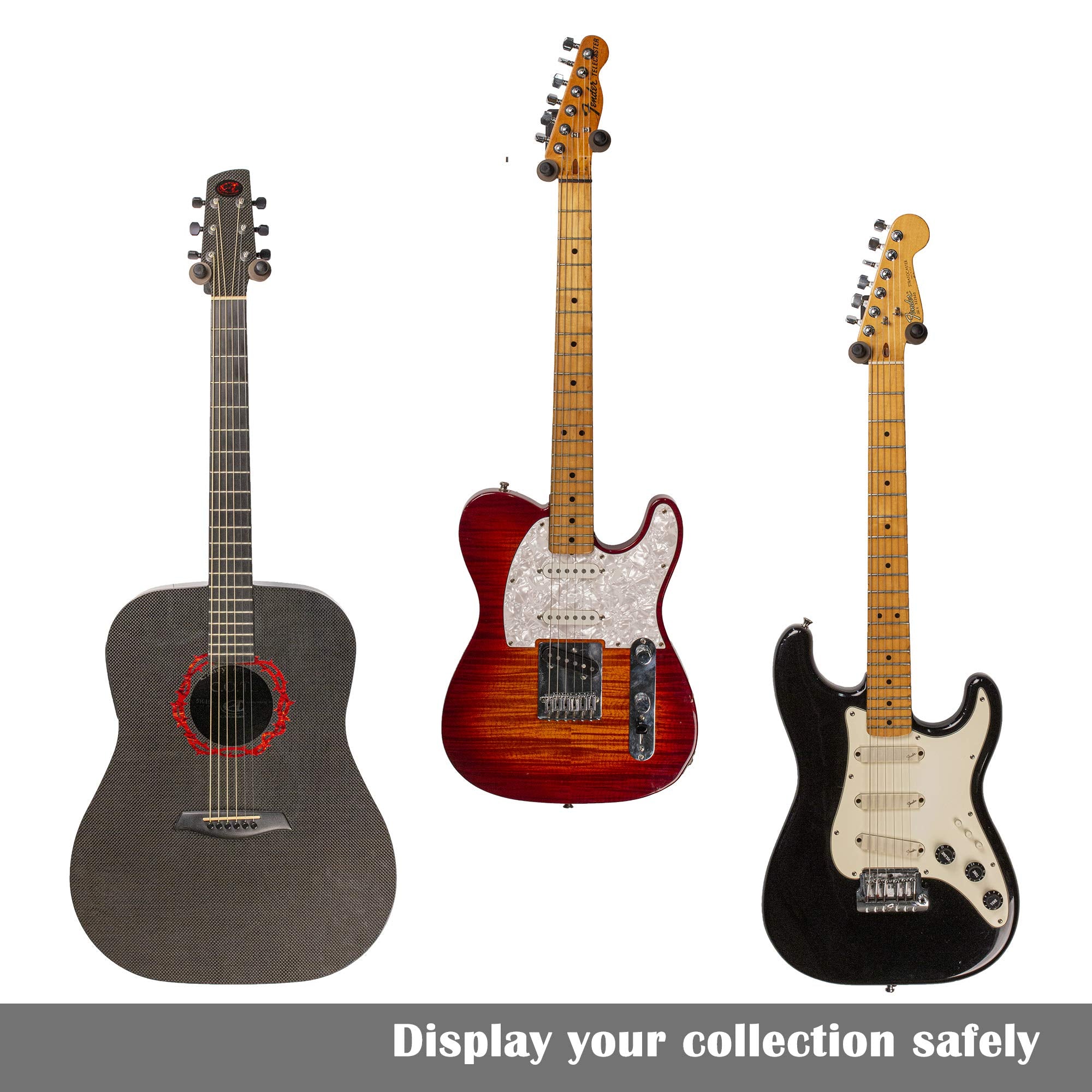 String Swing Metal Guitar Wall Mount For Classical Guitars   Home And Studio Hanger Bcc11W (Black)