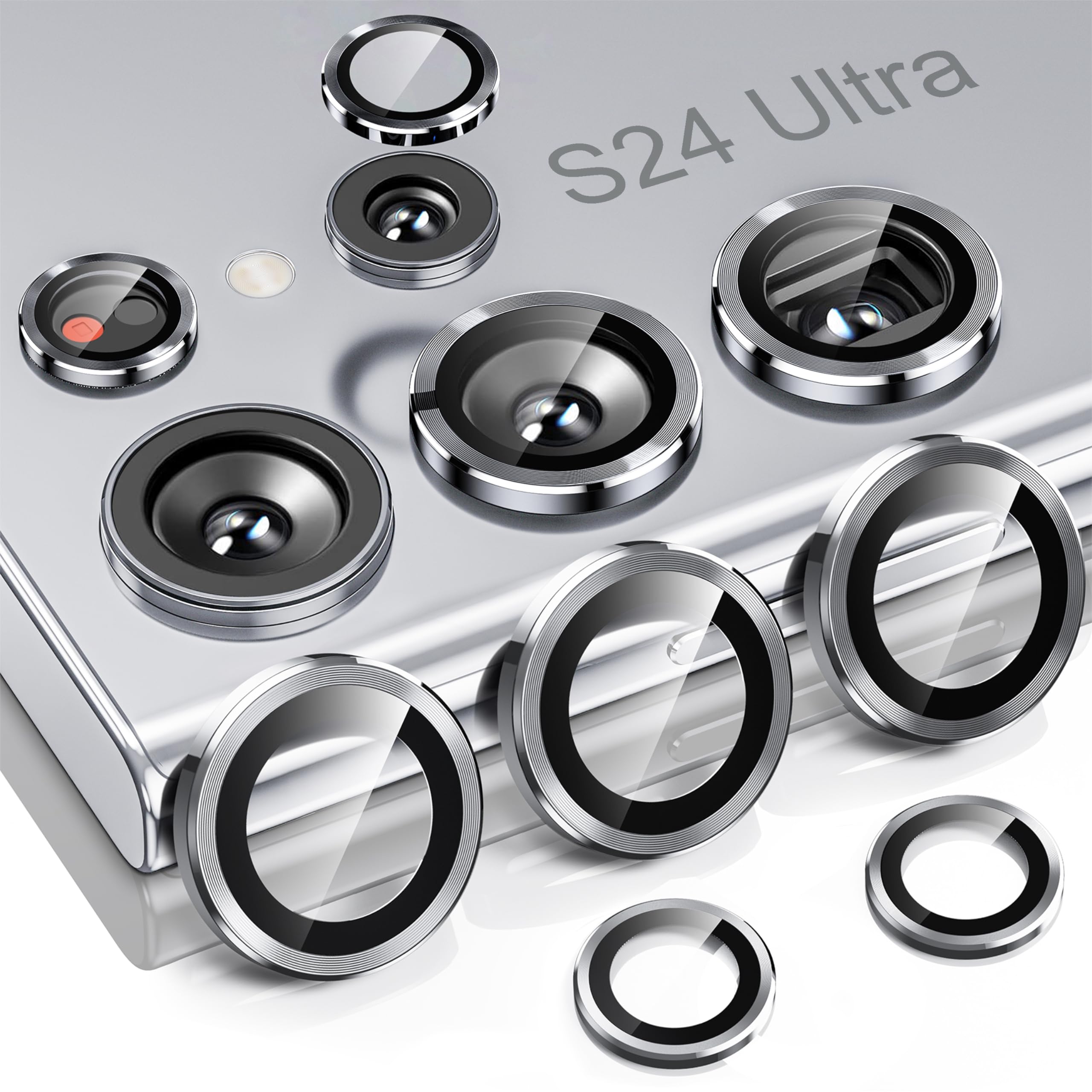 Hoerrye For Samsung Galaxy S24 Ultra Camera Lens Protector, Case Friendly, Ultra Hd 9H Tempered Glass Screen Protector, Anti Scr