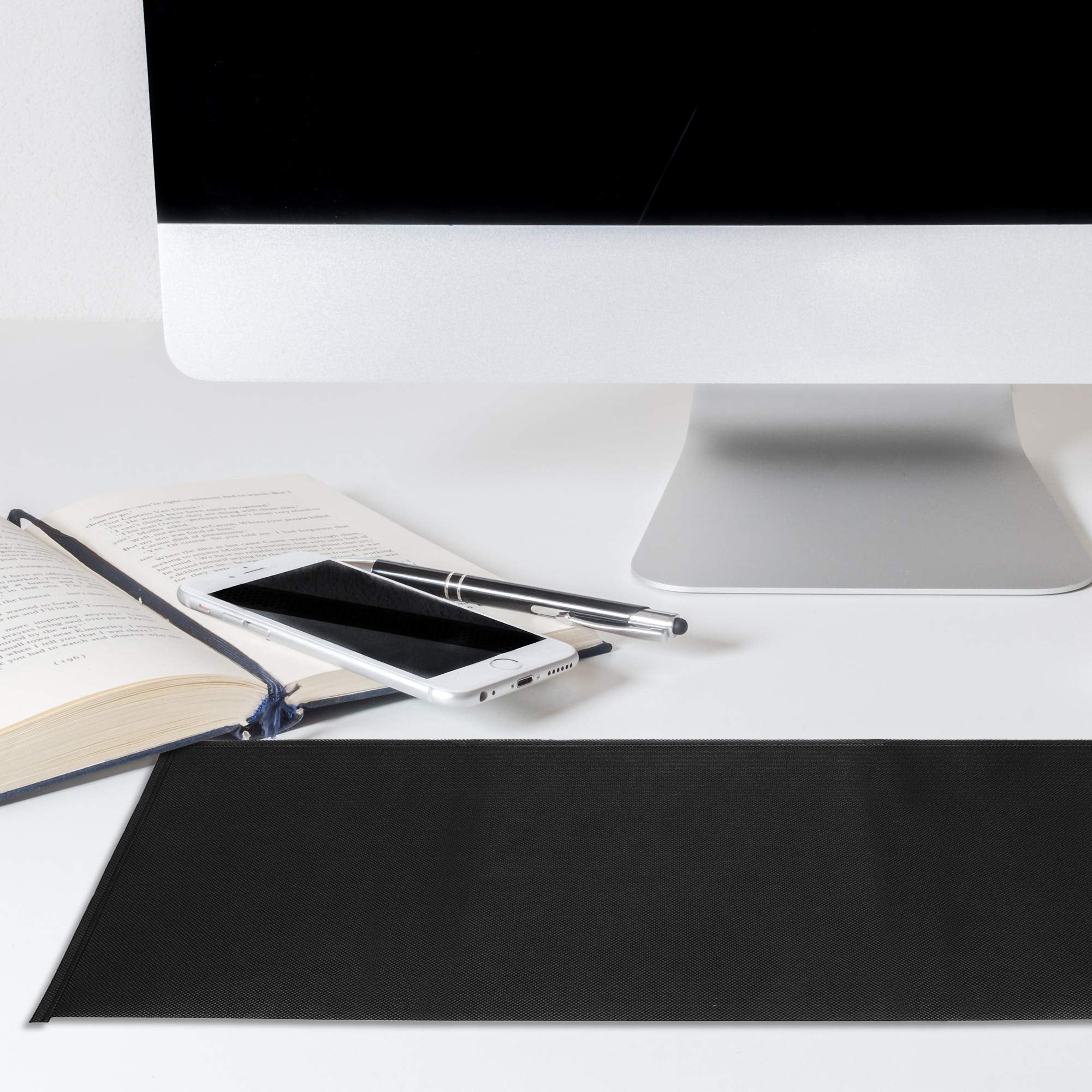 Kwmobile Dust Cover Compatible With Universal Keyboard (L)   Computer Keyboard Protector Fabric Case   Black