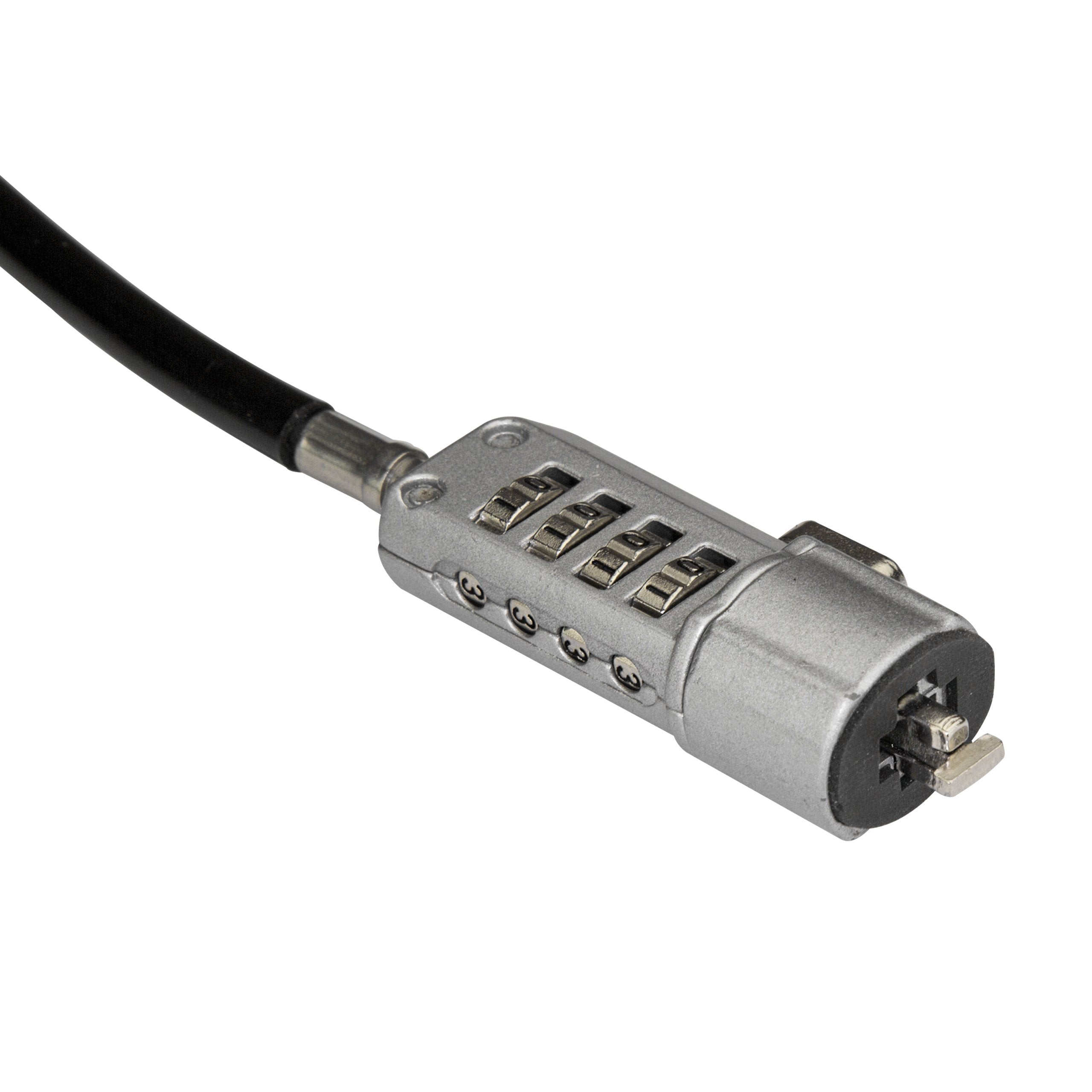 Startech.Com Laptop Combination Lock   6 Ft   Vinyl Coated Steel Cable   4 Digit   Computer Lock   Security Lock   Laptop Lock C