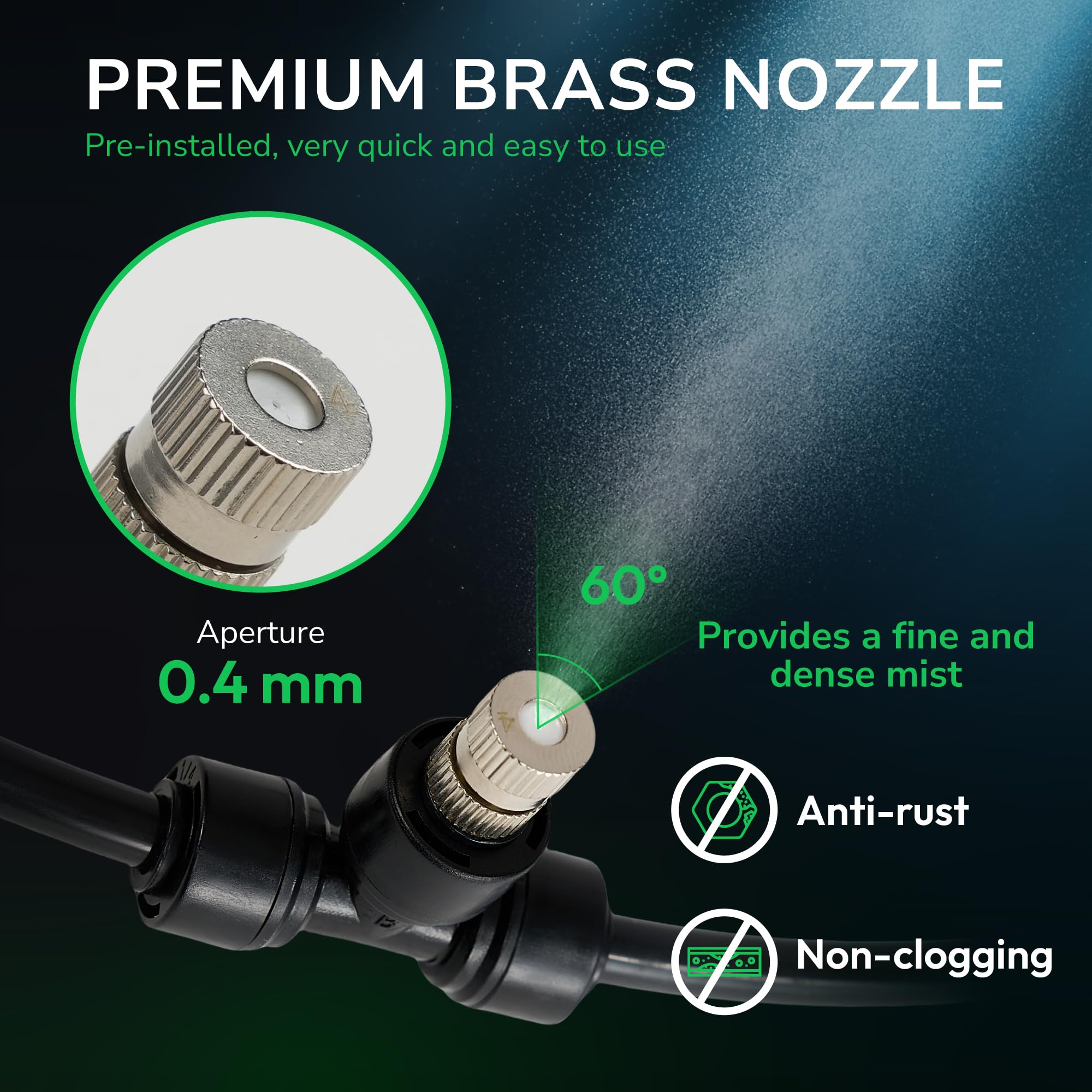 Tornado 20 Inch Outdoor Wall Mount Fan High Velocity Metal Misting Fan For Commercial, Industrial, Residential, Greenhouse Use 3