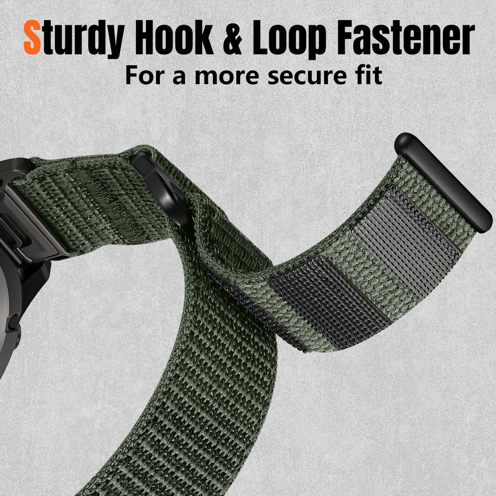 Bandletic Compatible With Garmin Fenix 6 Watch Band - 22Mm Quick Fit Nylon Sport Strap For Fenix 8 E 47Mm/7 6 Pro/5/5 Plus/Insti