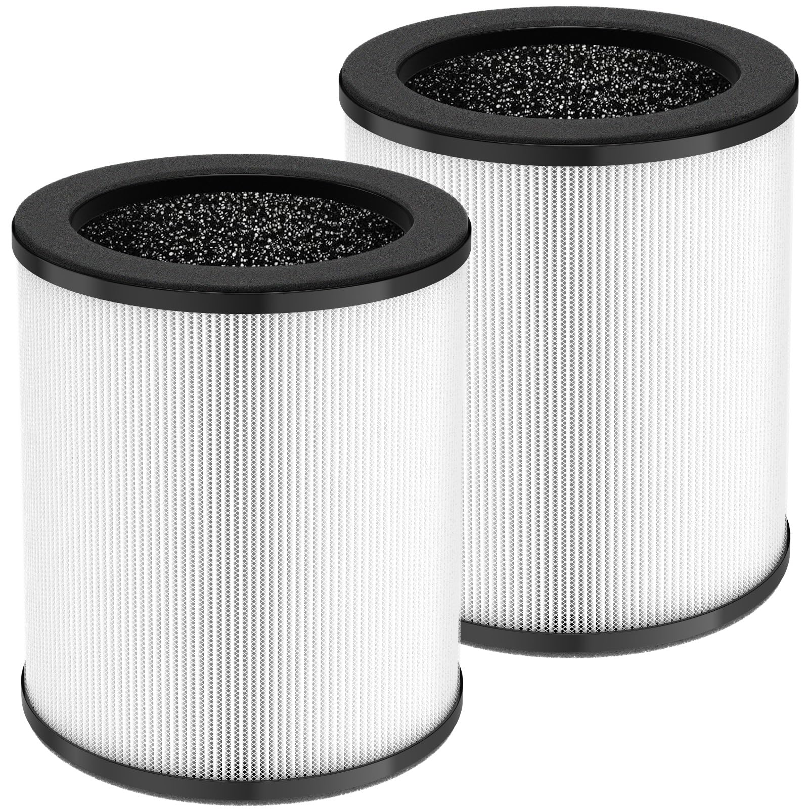 Kj80 Replacement Filter Compatible With Druiap Kj80 Air Purifier, 360 Rotating 3 In 1 Filter Of H13 True Hepa Filter, Activated