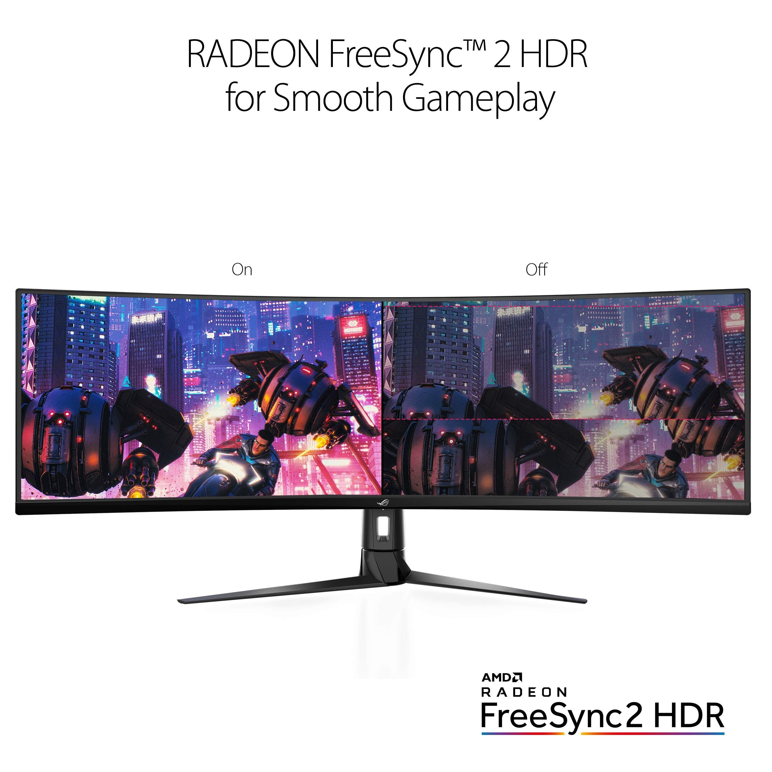 Asus Rog Strix Xg49Vq 49    Curved Gaming Freesync Monitor 144Hz Dual Full Hd Hdr Eye Care With Dp Hdmi Black