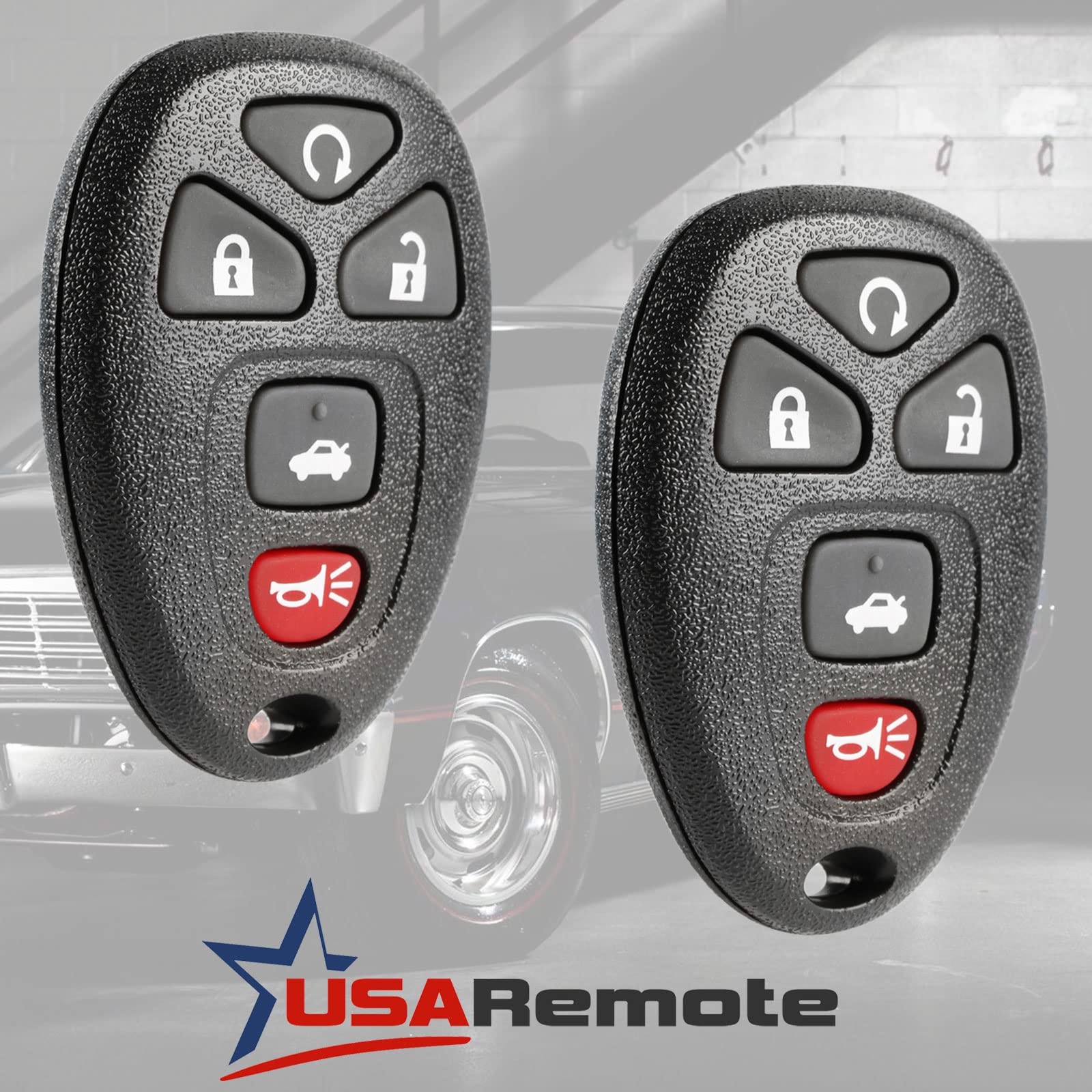 Key Fob Keyless Entry Remote With Ignition Key Fits Cadillac Dts / Chevy Impala Monte Carlo 2006-2013 (Ouc60270, Ouc60221), Set