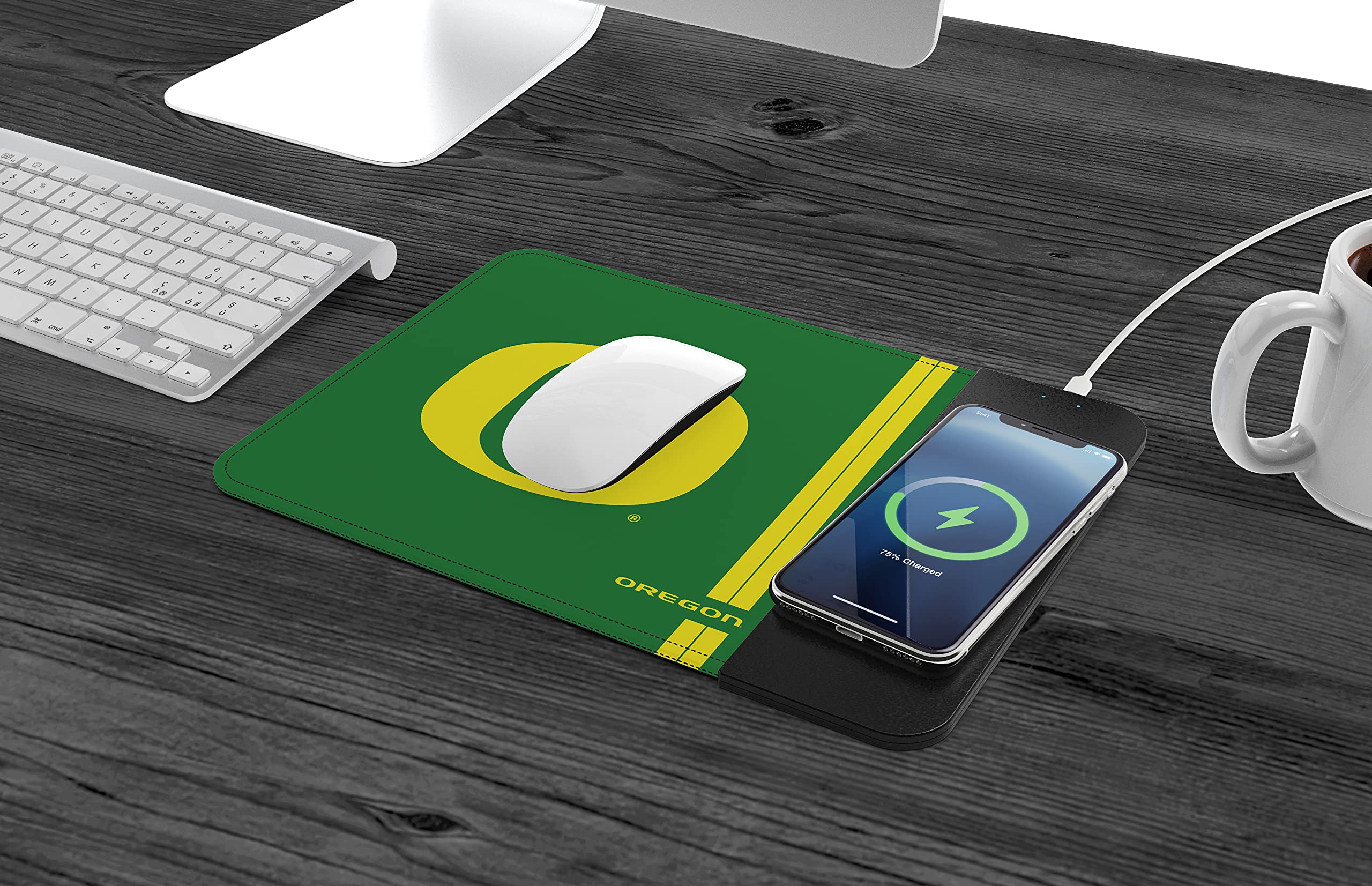 Soar Ncaa Wireless Charging Mouse Pad, Oregon Ducks