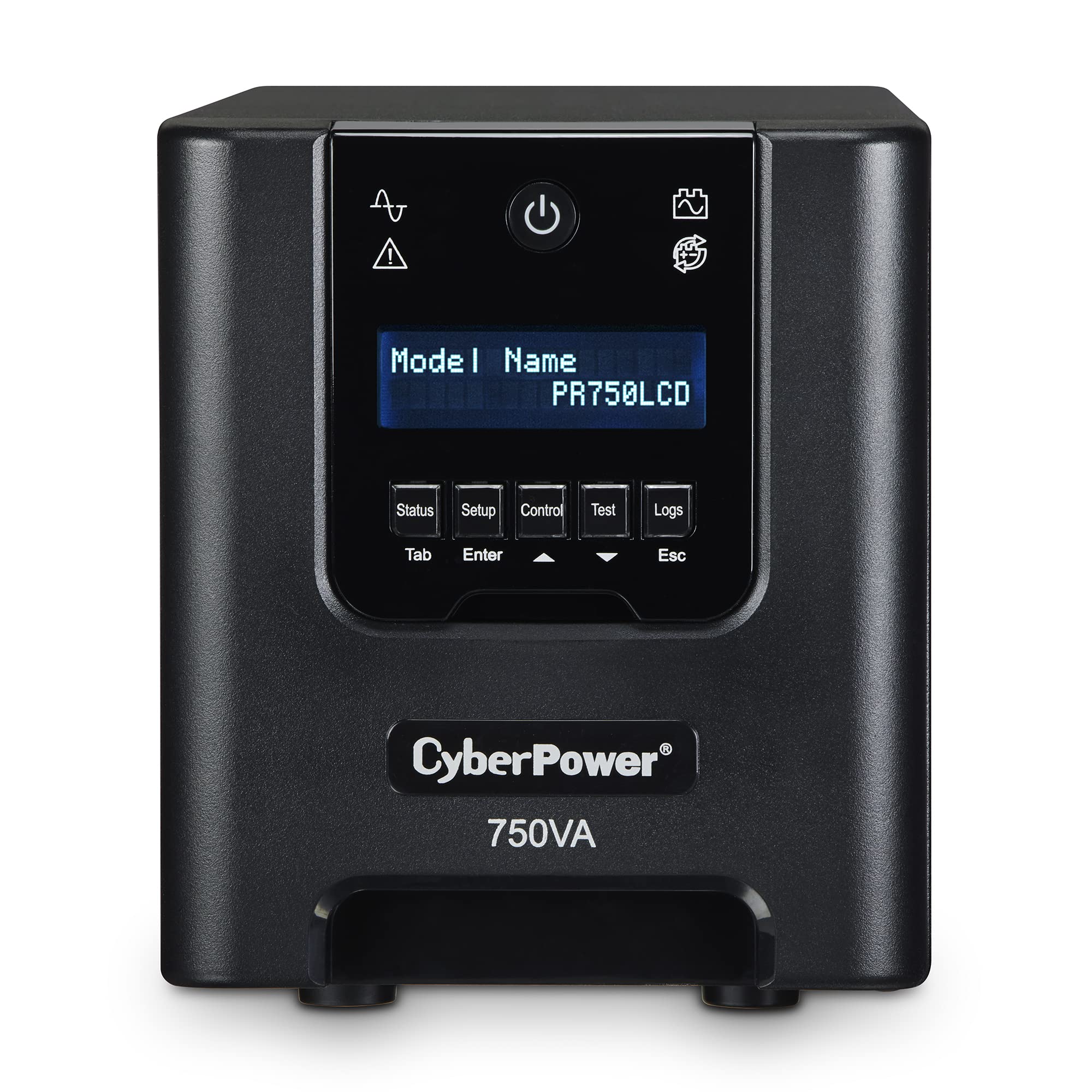 Cyberpower Pr750Lcd Smart App Sinewave Ups System, 750Va/525W, 6 Outlets, Avr, Mini Tower