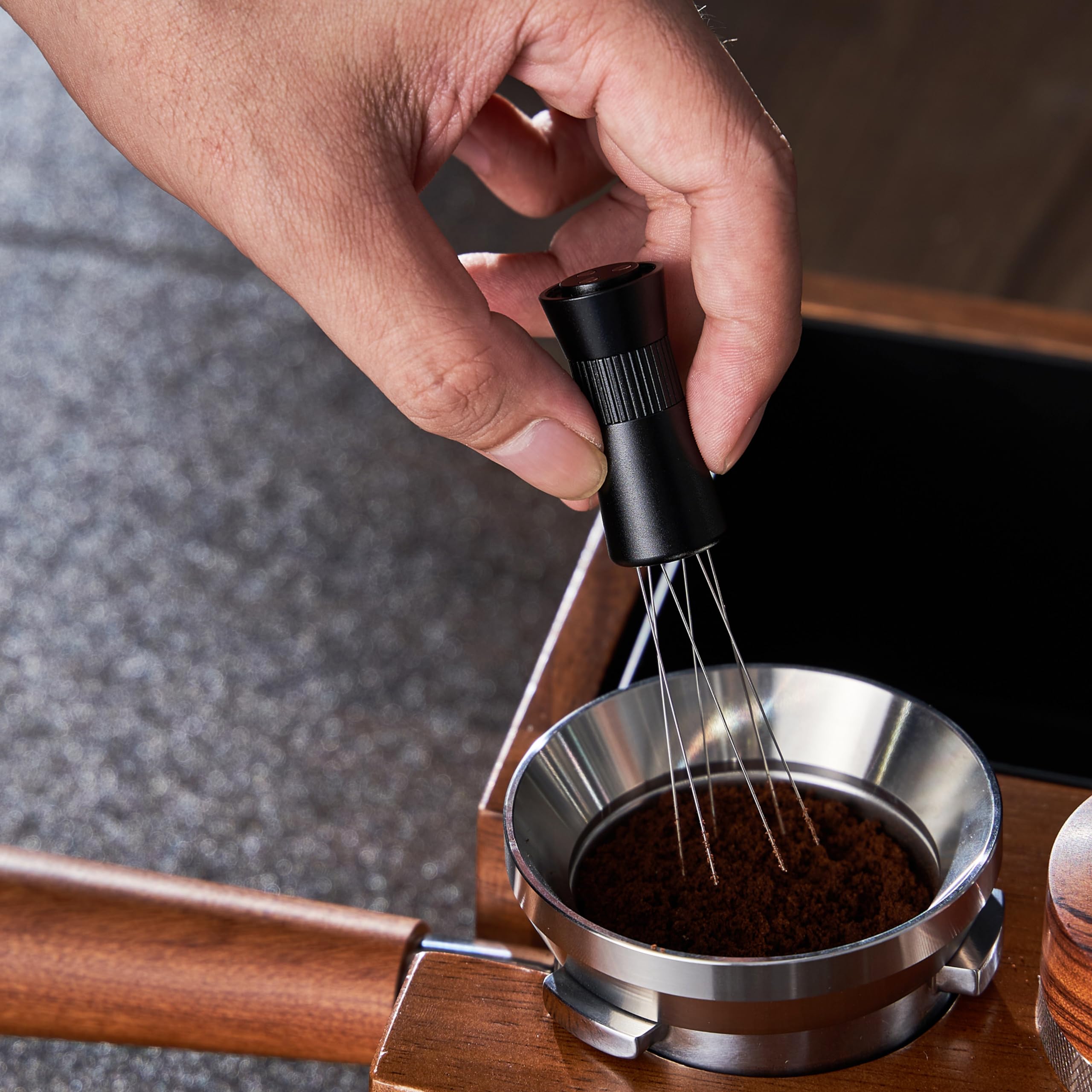 Knodos Wdt Tool Espresso Magnetic Needle Coffee Distrubution Tool With 0.4Mm & 0.25Mm Needles Premium Espresso Accessories For C