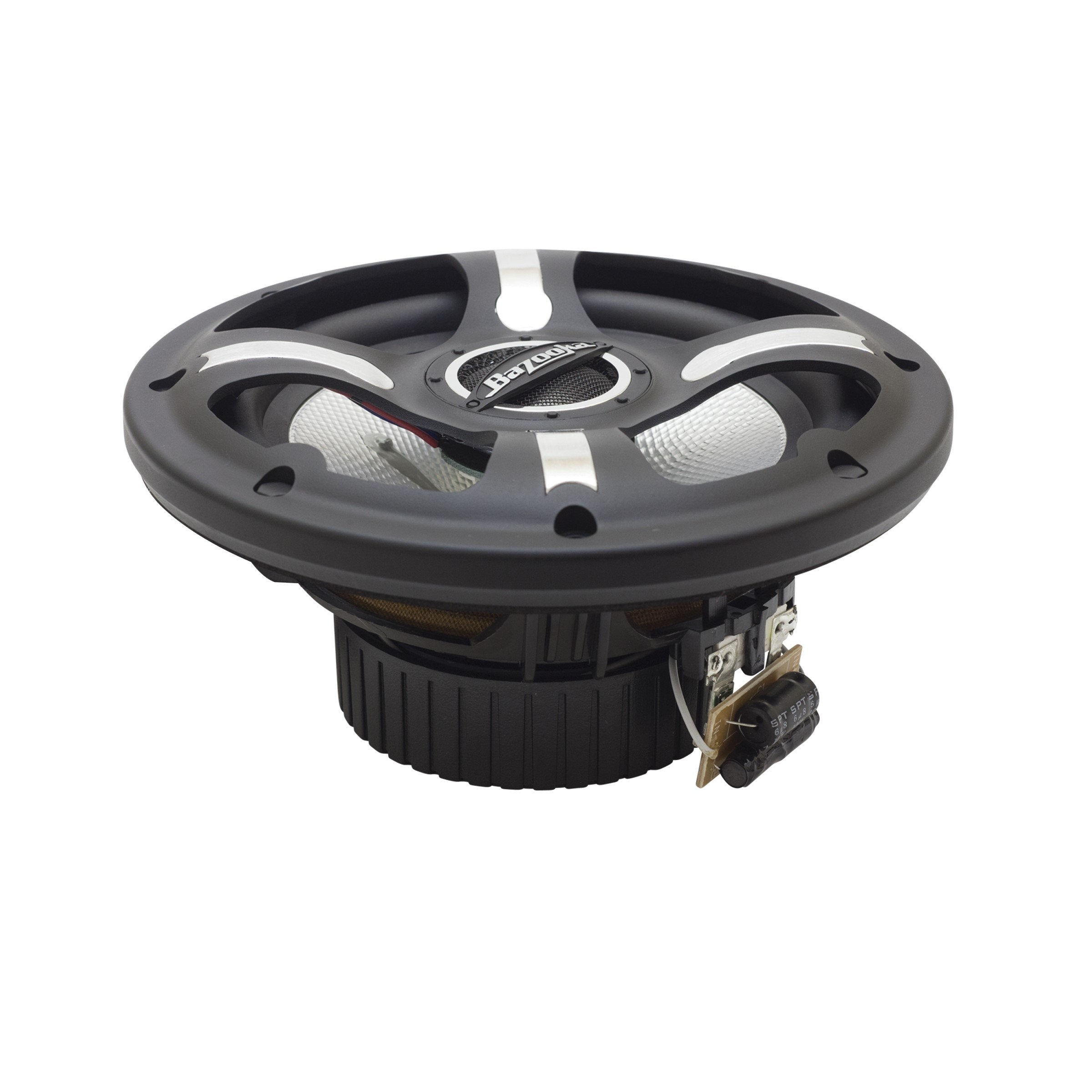 Bazooka | Marine Coax Speaker Kit | 4-Piece 6.5    Led Speakers | Plug-And-Play Rgb Led Controller And Remote (4Pc 6.5In Speaker