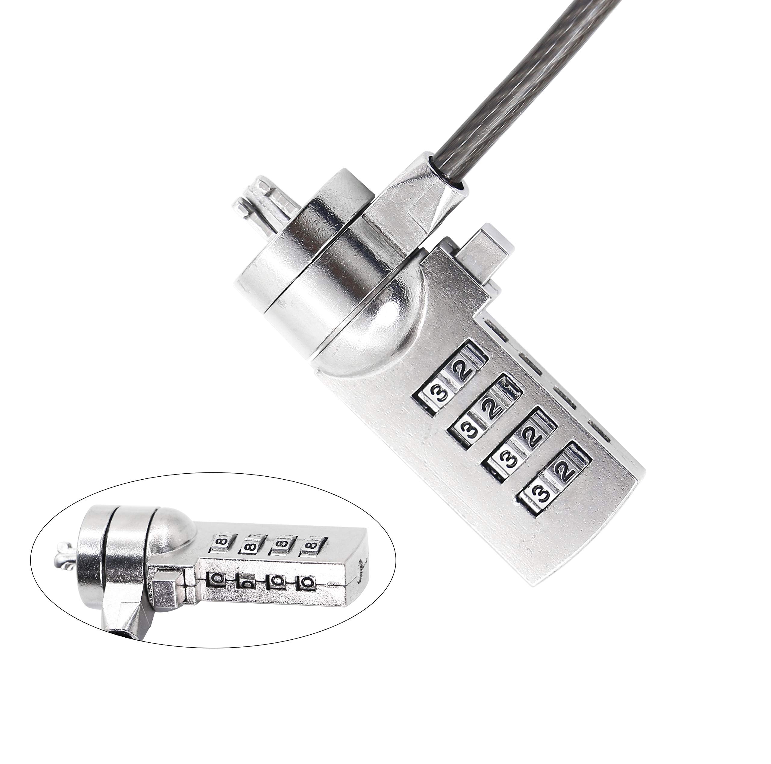 Yacsejao Laptop Lock 1.8M Laptop Cable Lock Hardware Security Cable Lock Anti Theft,Notebook/Laptop Combination Lock Security Ca