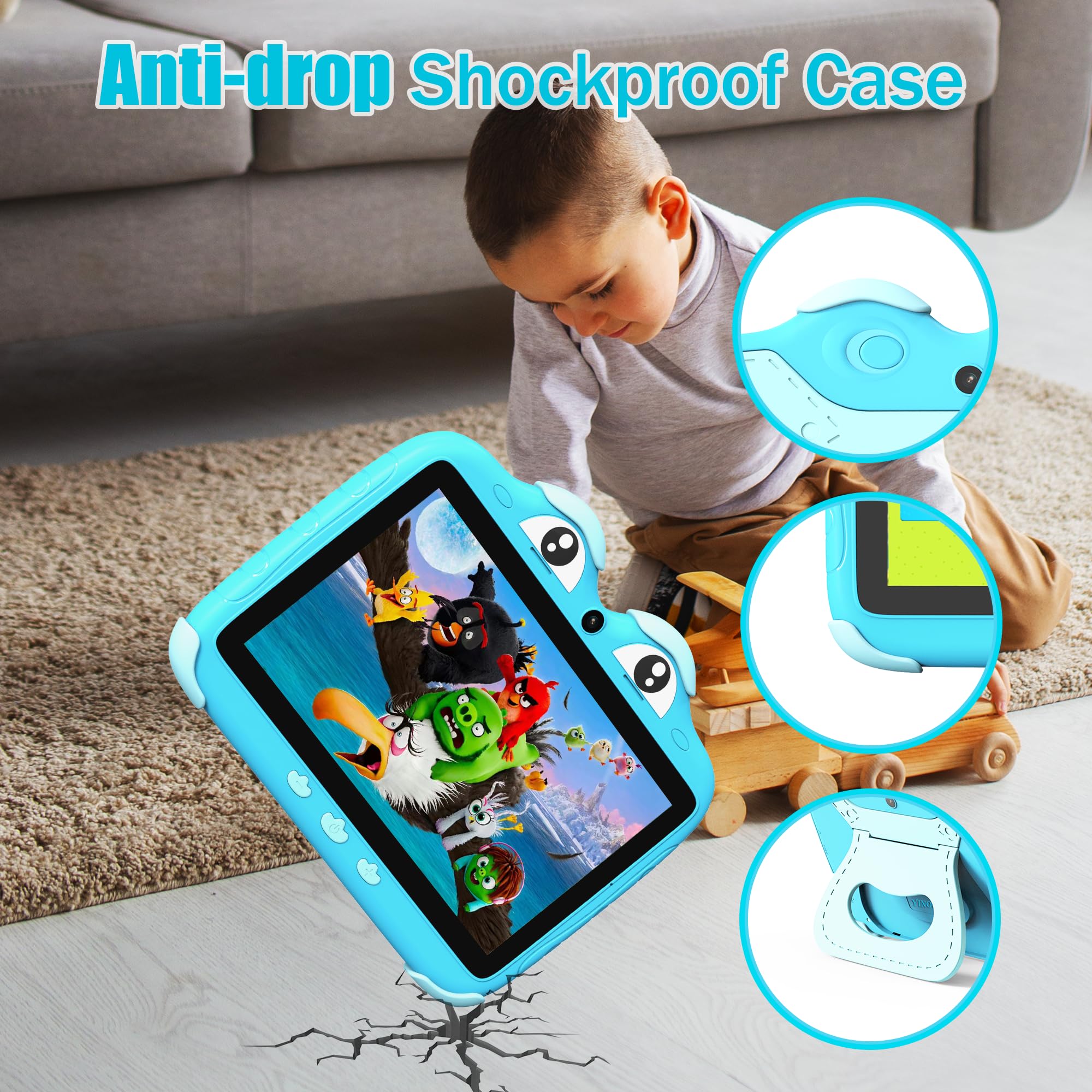 Kids Tablet For Kids 7 Inch Toddler Tablet For Toddlers Android Kids Tablets 32G Kids Tablets For Kids Wifi Children'S Tablet Wi