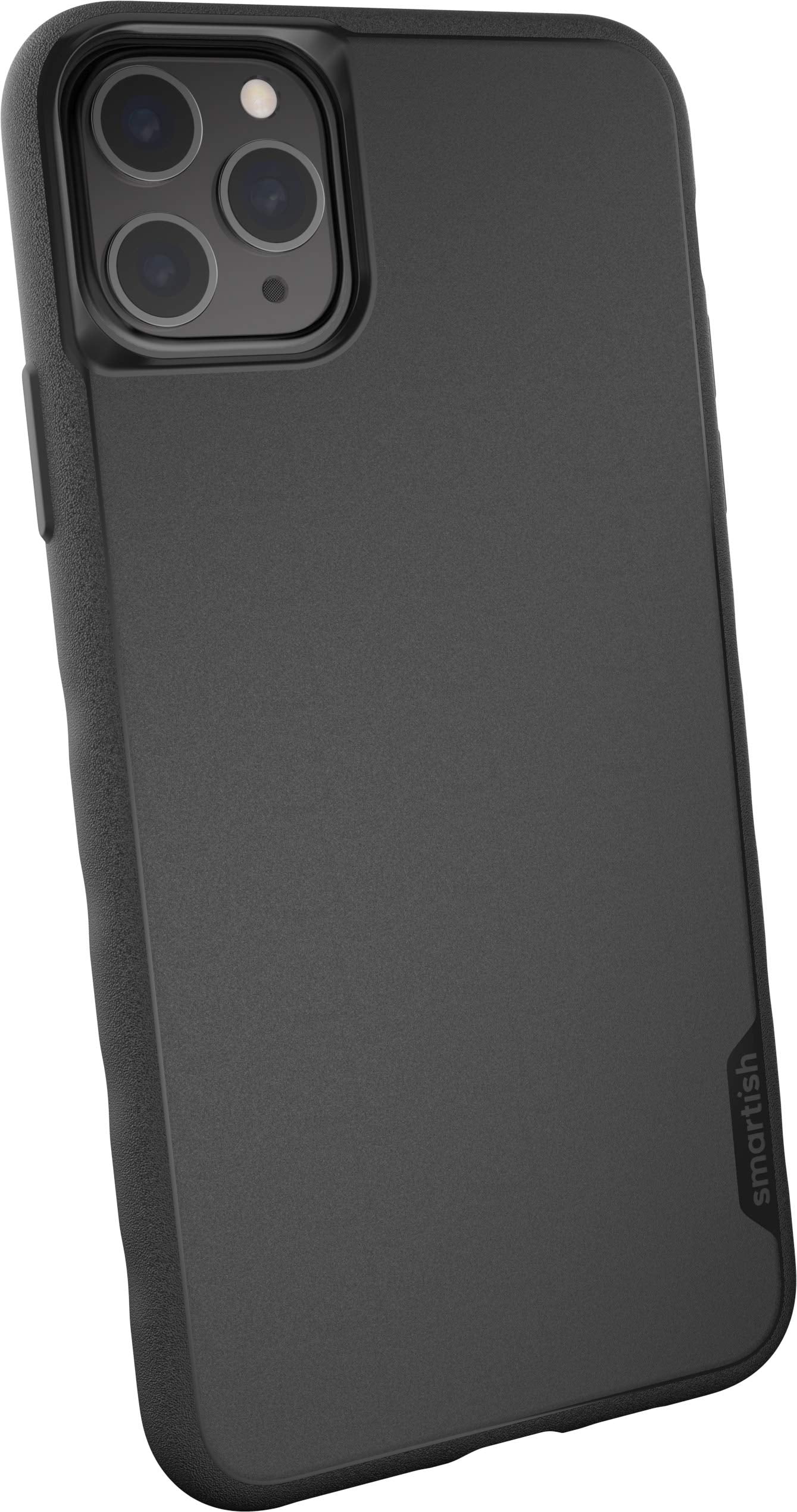 Smartish iPhone 11 Pro Max Slim Case - Gripmunk [Lightweight + Protective] Thin Cover (Silk) - Black Tie Affair