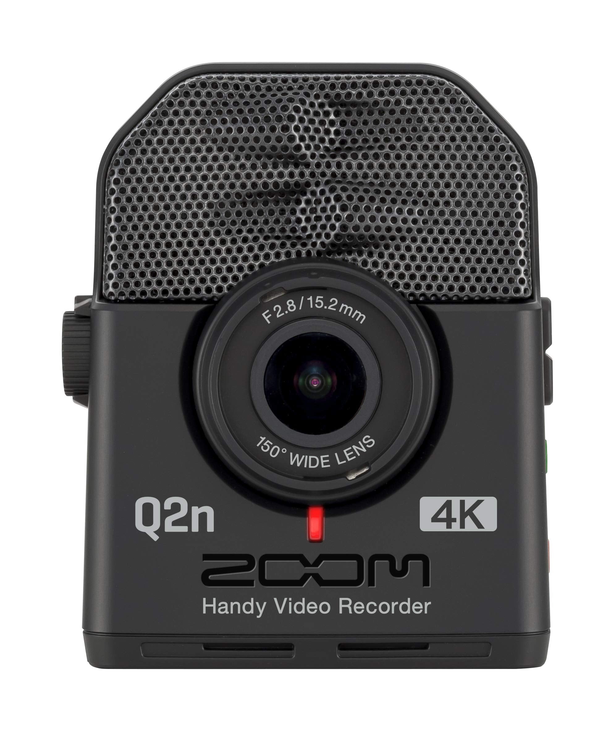 Zoom Q2n-4K Handy Video Recorder, 4K/30P Ultra High Definition Video, Compact Size, Stereo Microphones, Wide Angle Lens, for Rec