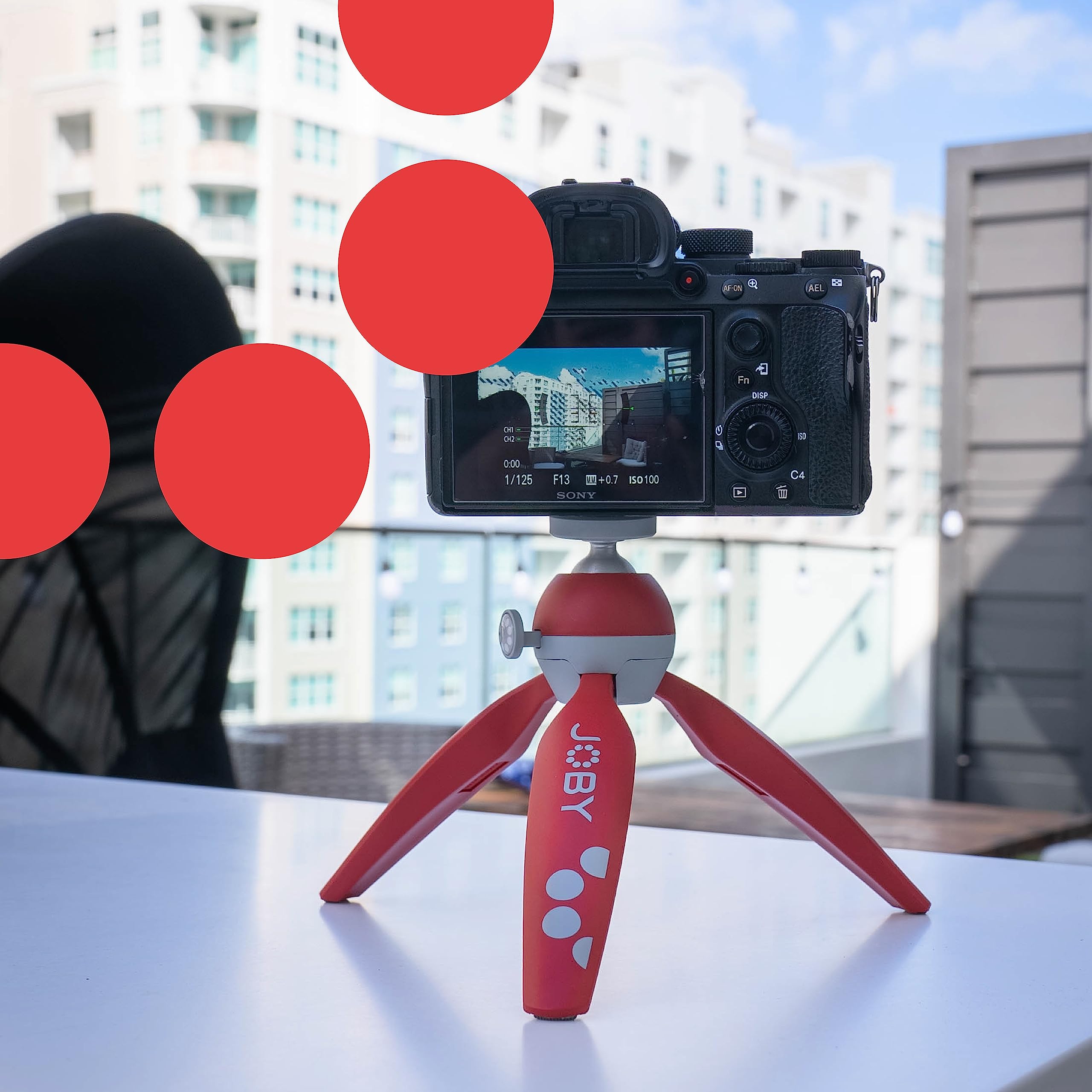 Joby Handypod 2 Kit, Table Top Tripod With Griptight 360 Phone Mount And Pin Joint Mount, Phone Tripod For Smartphones, Action C