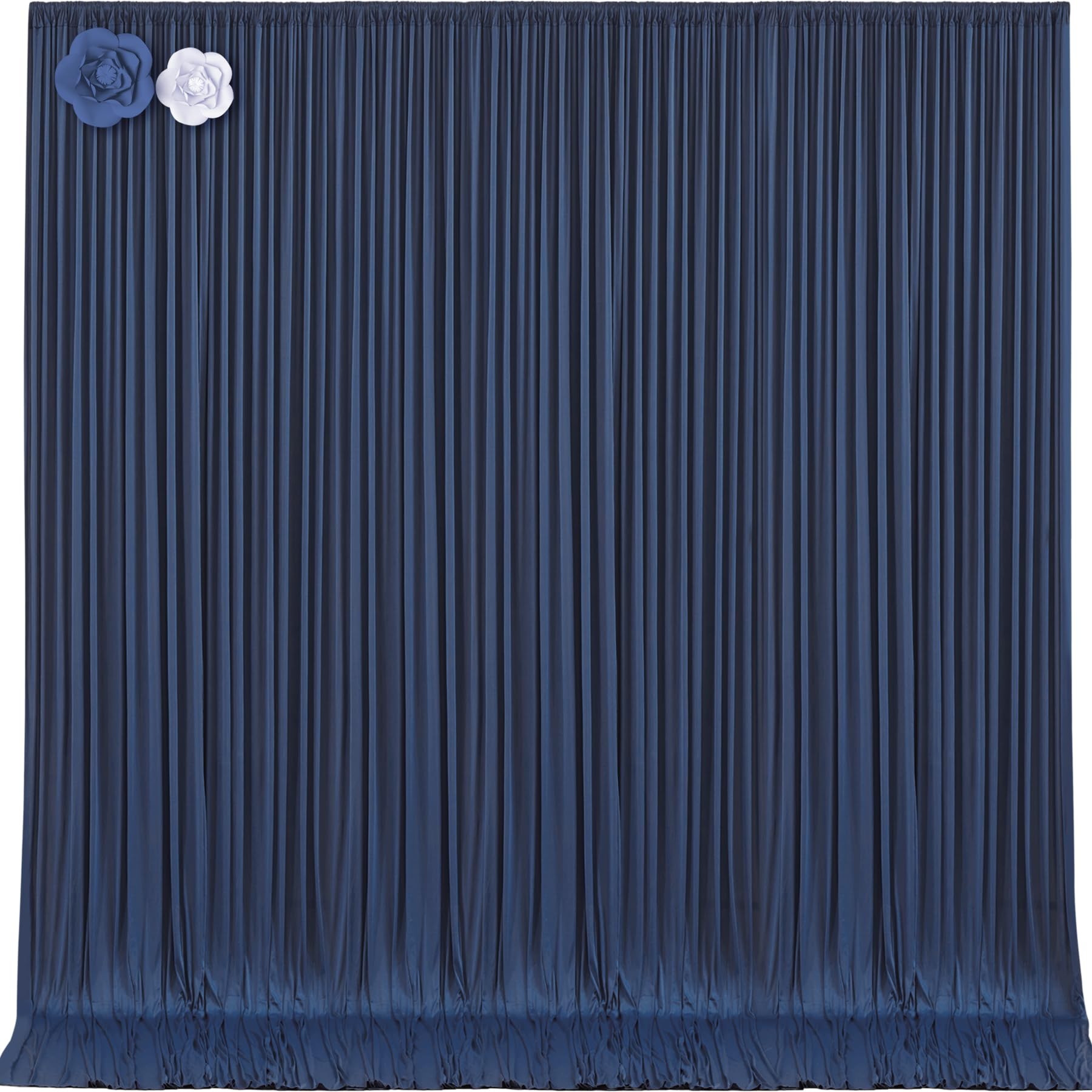 10x12 Navy Blue Backdrop Curtains for Wedding Party Wrinkle Free Backdrops Curtain Drapes Fabric Decorations Photo Back Drop Clo