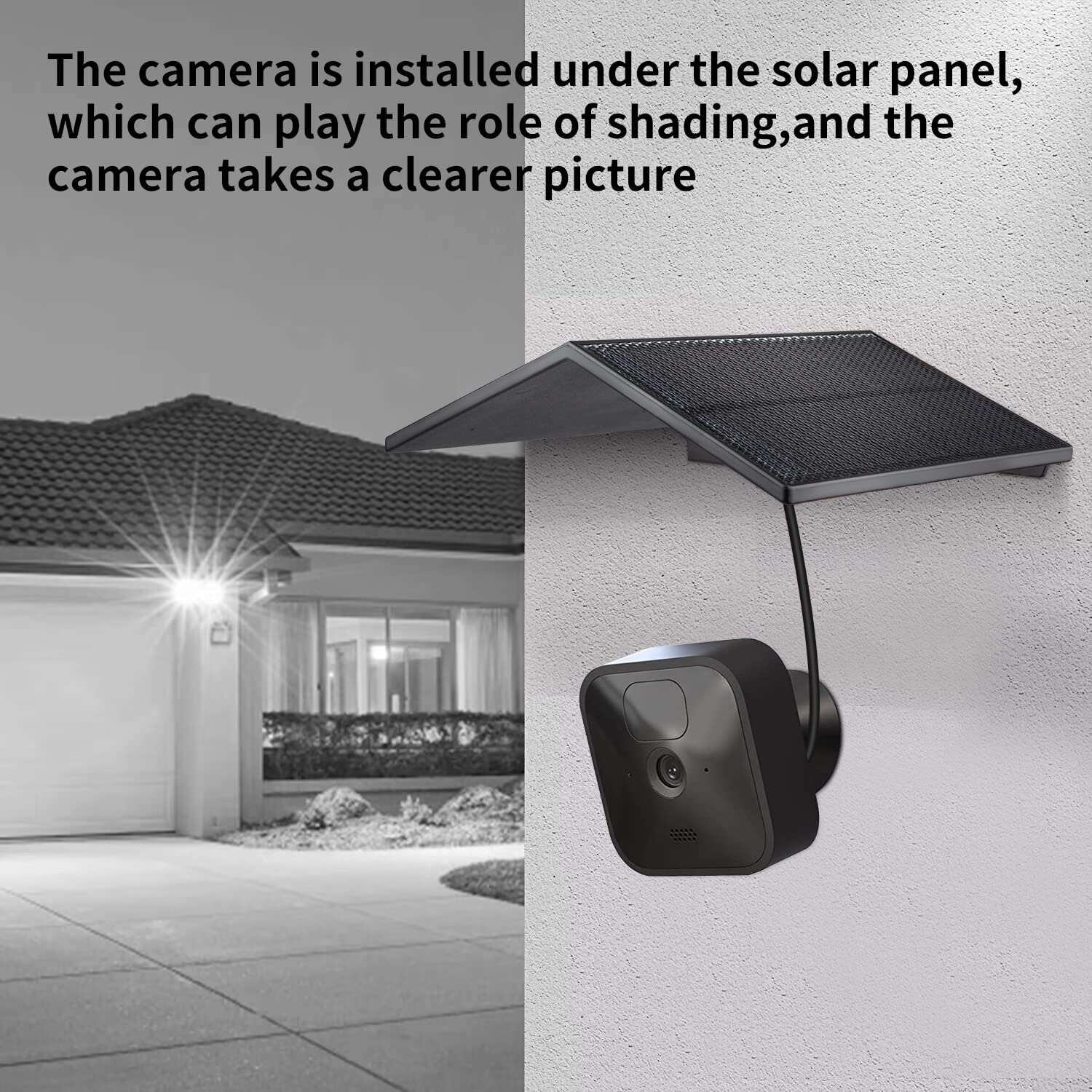 Solar Panel Compatible With Blink Outdoor (3Rd Gen) Blink Xt Xt2 Camera, Built In 5000Mah Rechargeable Battery, 4W Solar Panel F