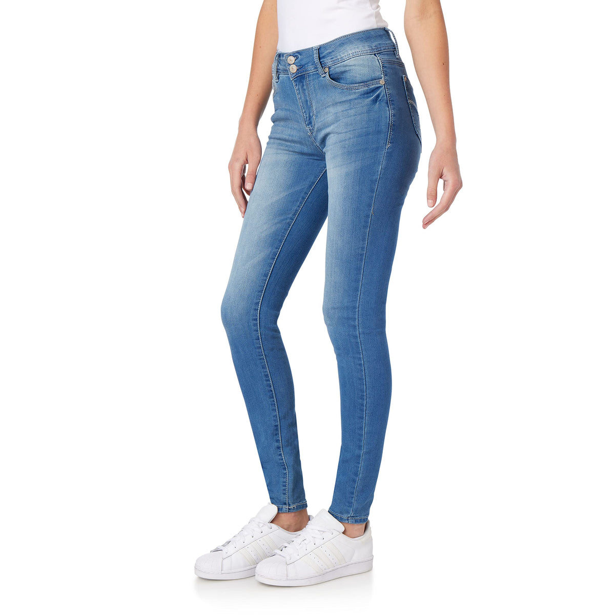 Wallflower Womens Ultra Skinny Mid-Rise Insta Soft Juniors Jeans (Standard And Plus), Florence, 11 Long