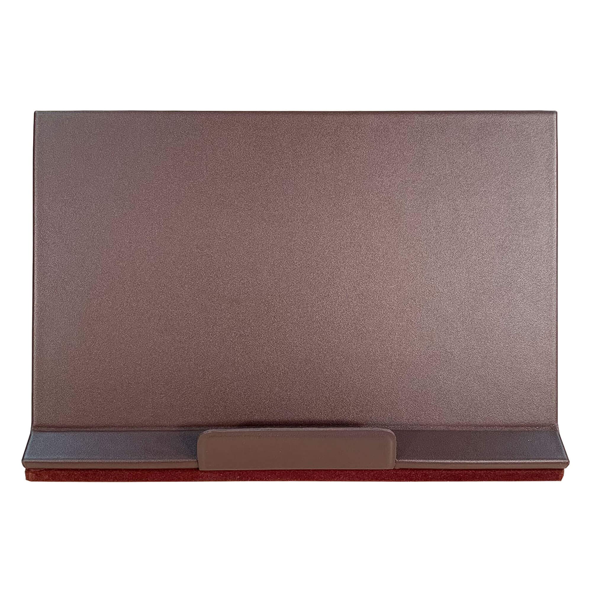 Dacasso Chocolate Brown Leather Tablet Stand