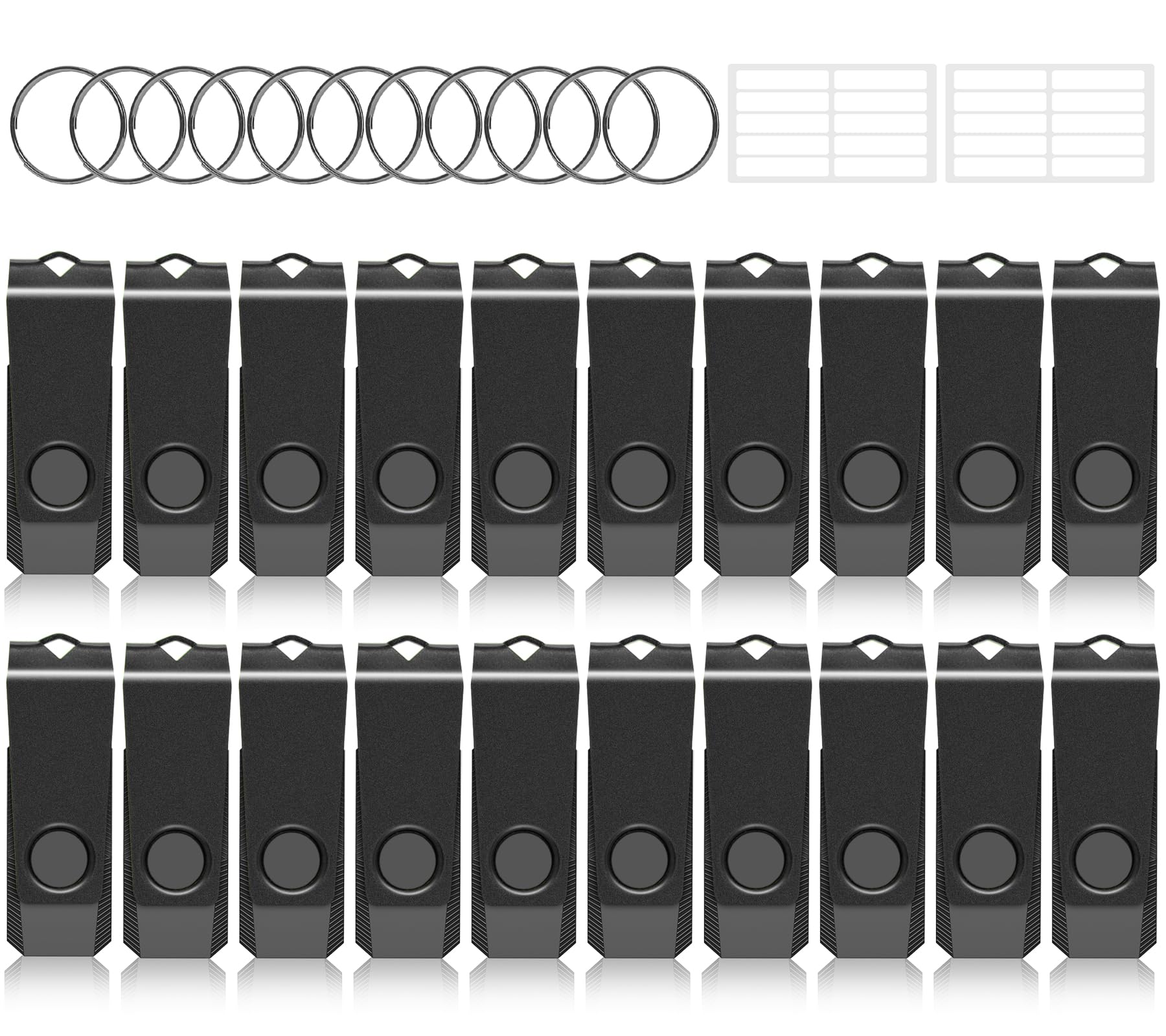 2Gb Usb Flash Drive 20 Pack, Agecash A Memoria Usb 2.0 Thumb Drive Swivel Metal Bulk Flash Drive Usb Drive Multi Pack Pendrive J