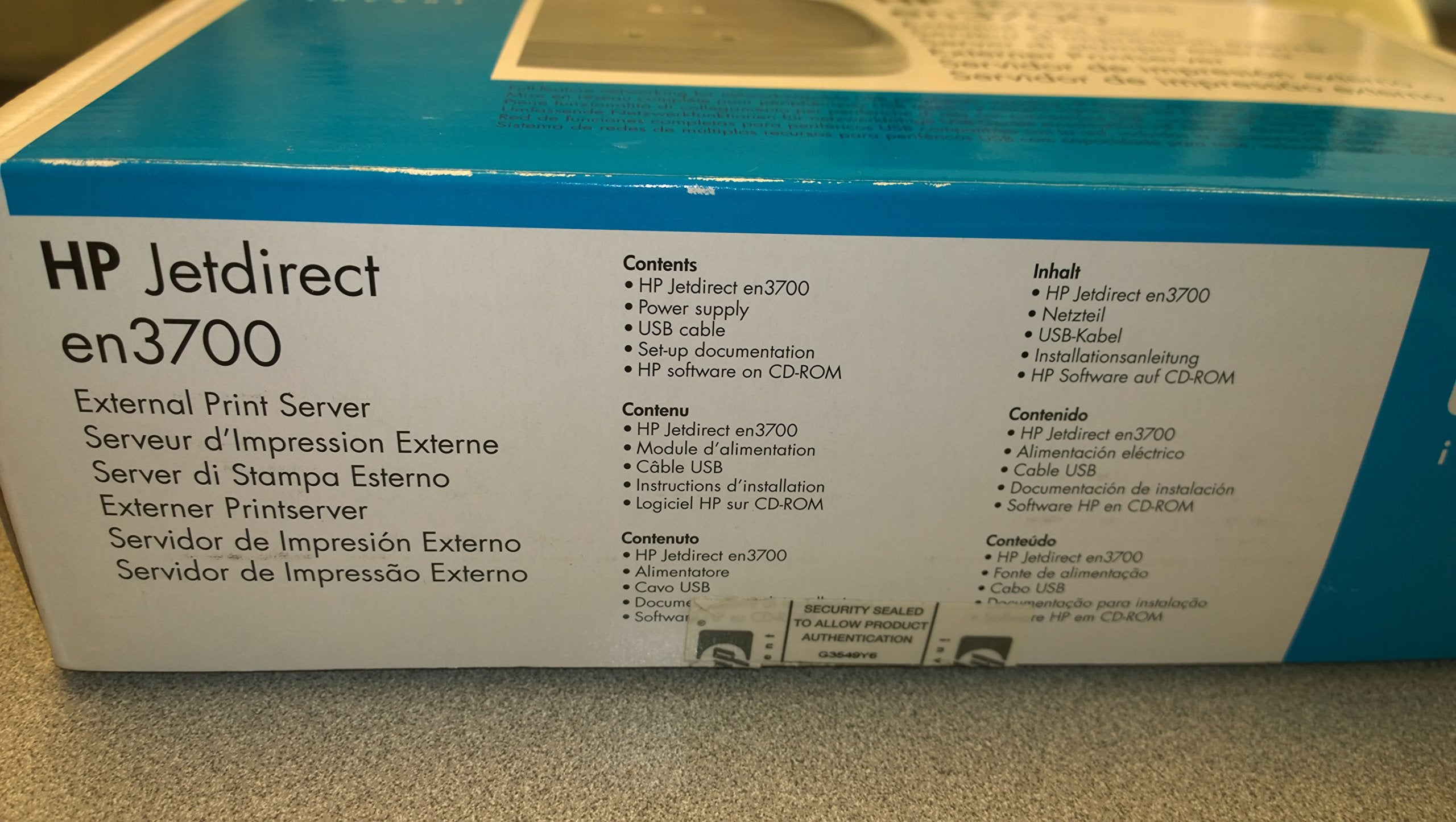 HP J7942A Jetdirect en3700 Fast Ethernet Print Server (USB 2.0)