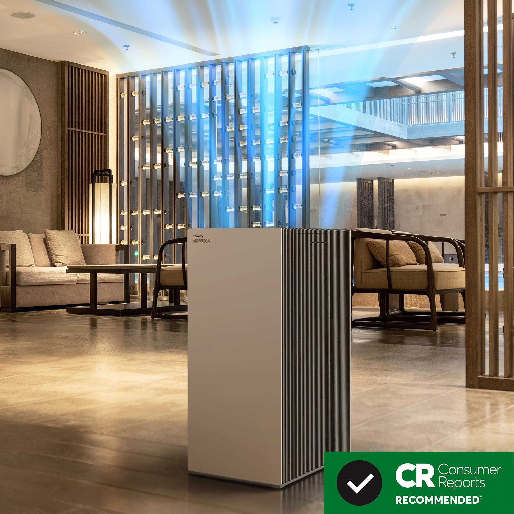 Coway Air Purifiers For Large Room Whole Home Up To 4,253Ft, 2 Sets Of Xl Washable Pre Filters And True Hepa Filters For Dual Pu