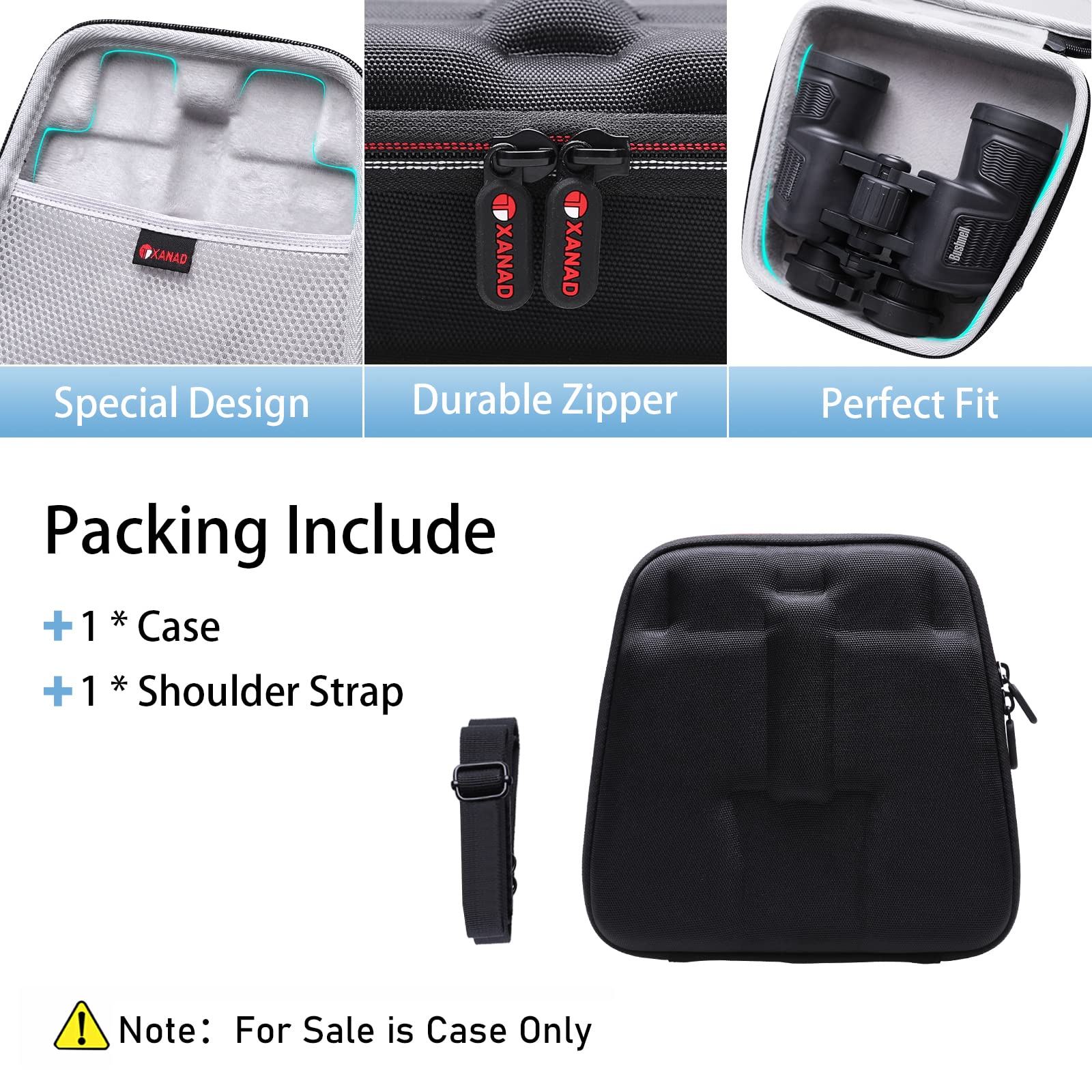 Xanad Binoculars Case For Tqyuit Or Fonsawa 20X50 Hd Professional/Waterproof Binoculars, Bak4 Prism Fmc Lens Binoculars