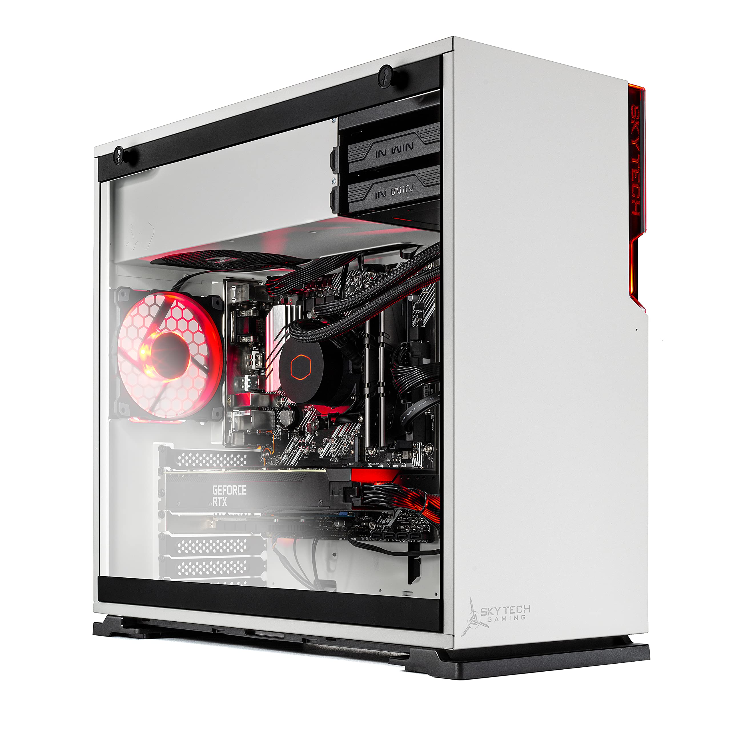 Skytech Gaming Shiva Gaming PC – Intel i7 12700F, RTX 3060, 16GB RAM, 1TB SSD, White, Model ST-SHIVA-0453-W