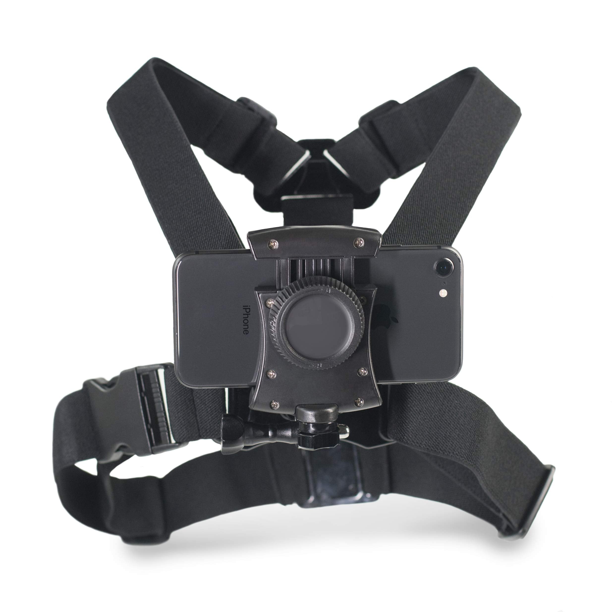 Pixlplay     Smartphone Chest Mount   Universal Holder Compatible With Iphone And Samsung Phone Mount For Filming Or Photos