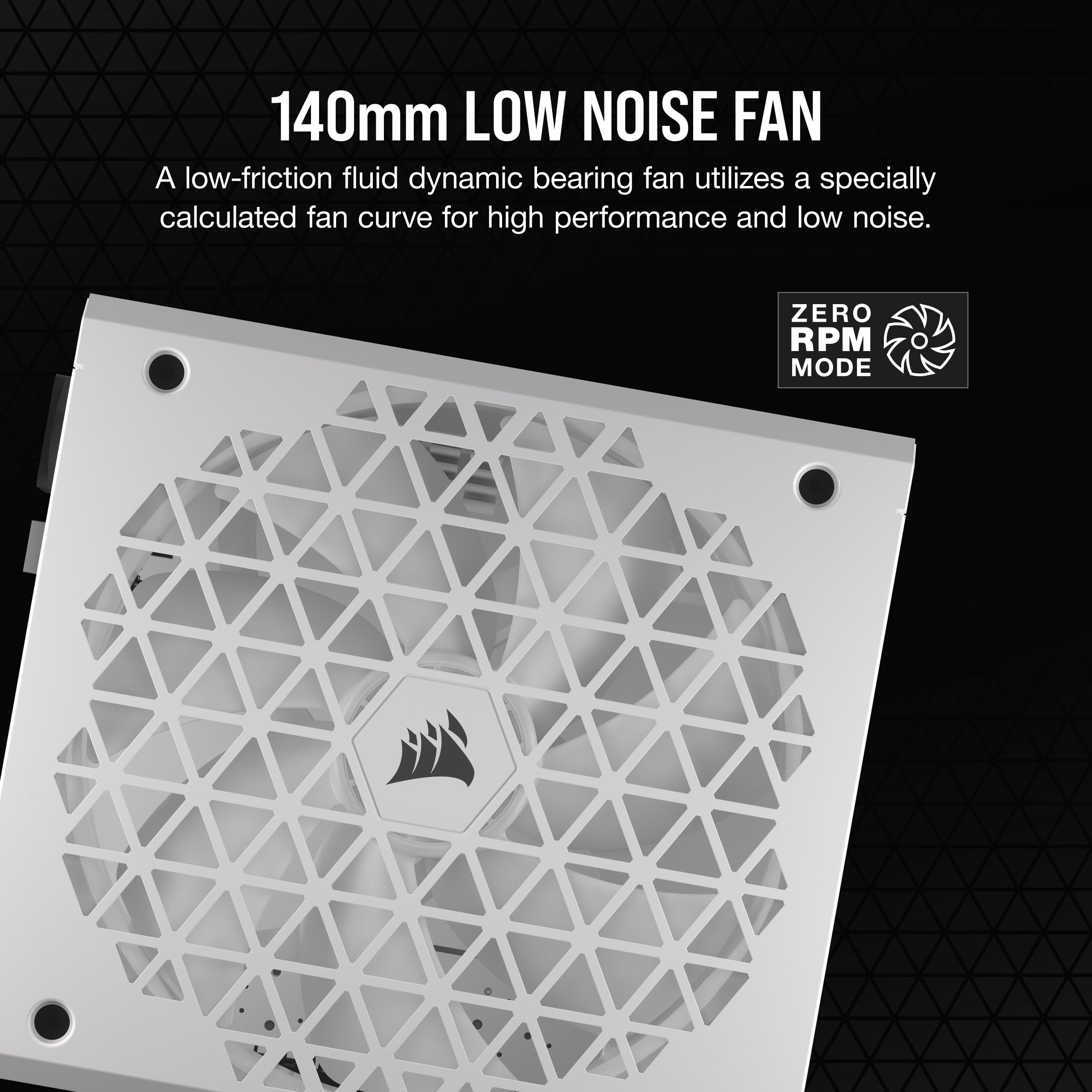 Corsair Rm750X Shift Fully Modular Atx Power Supply - 80 Plus Gold - Atx 3.0 - Pcie 5.0 - Zero Rpm - Modular Side Interface - Wh