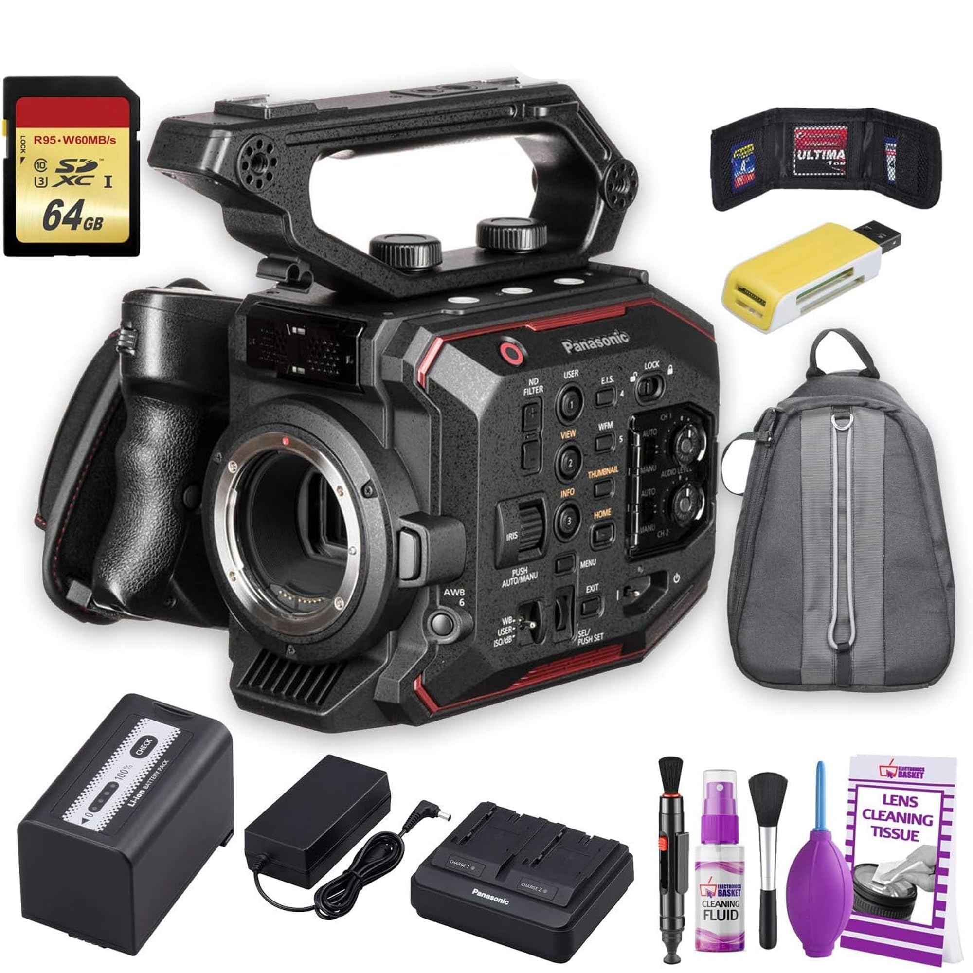 Panasonic AU-EVA1 Compact 5.7K Super 35mm Cinema Camera Standard Bundle