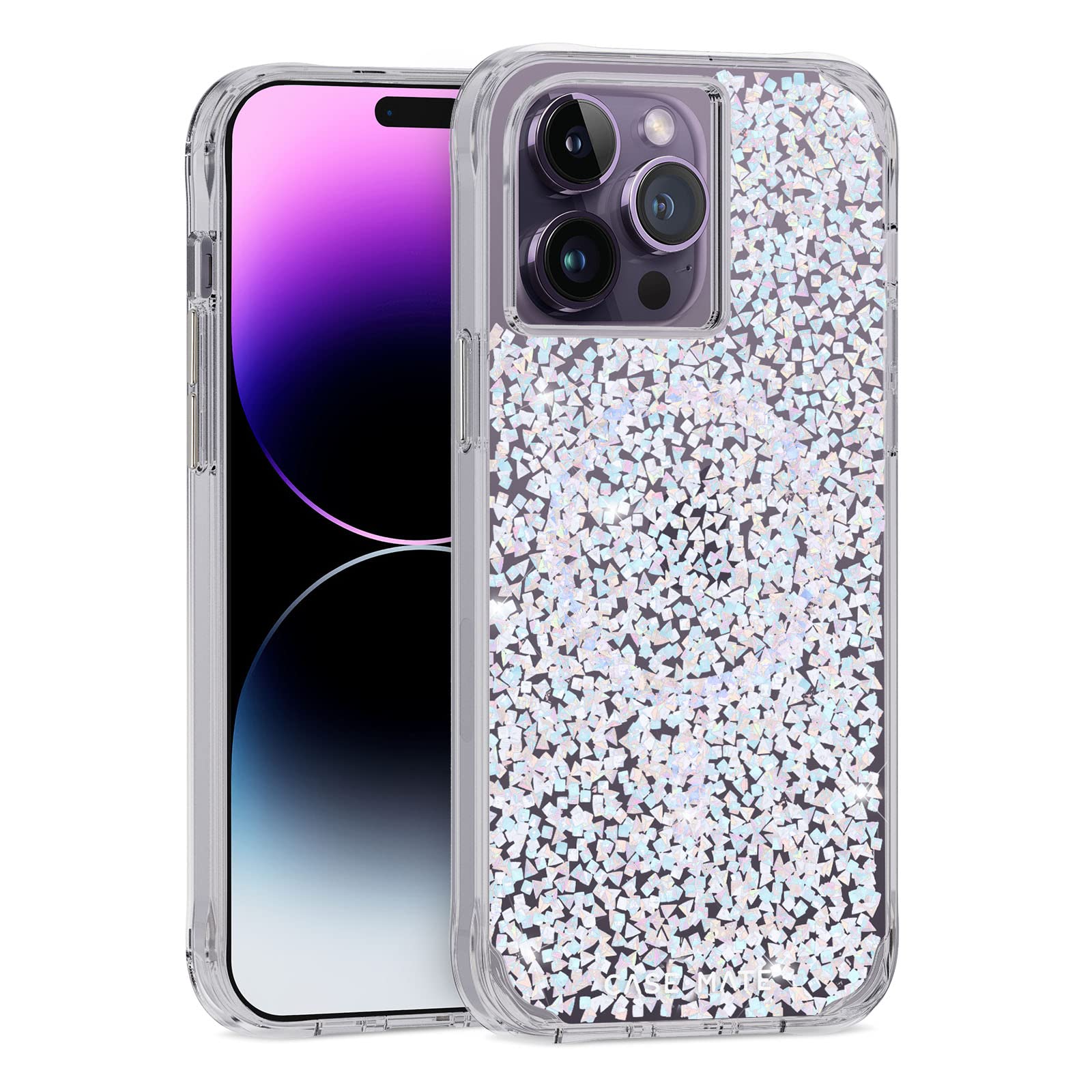 Case Mate Iphone 14 Pro Max Case   Twinkle Diamond [10Ft Drop Protection] [Compatible With Magsafe] Magnetic Cover With Cute Bli