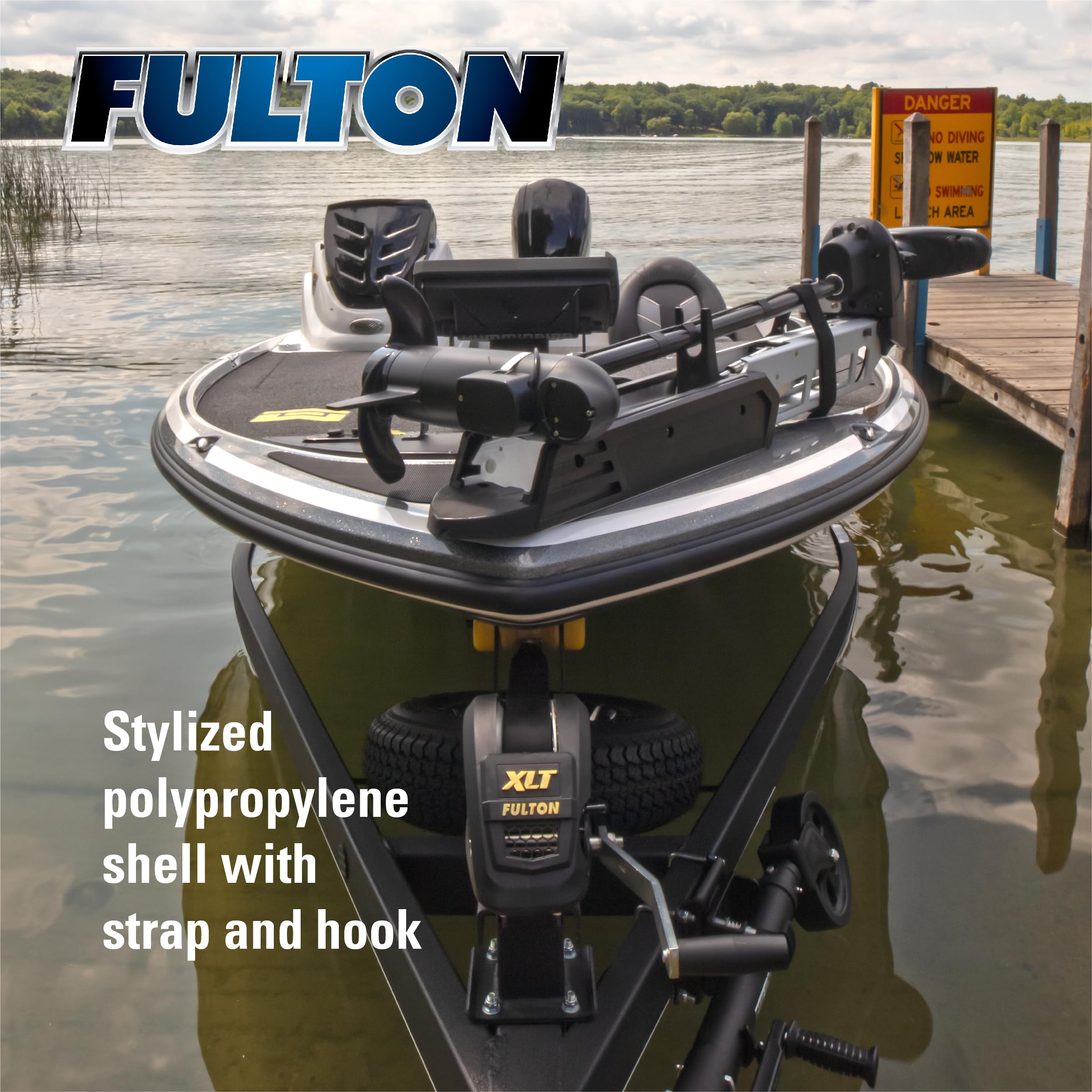 Fulton 142311 Xlt Boat Trailer Winch With 20 Foot Winch Strap With Hook, 1,500 Lbs. Capacity, Single-Speed Hand Crank Winch, 8 I,WBAUVB06WRTGLHG
