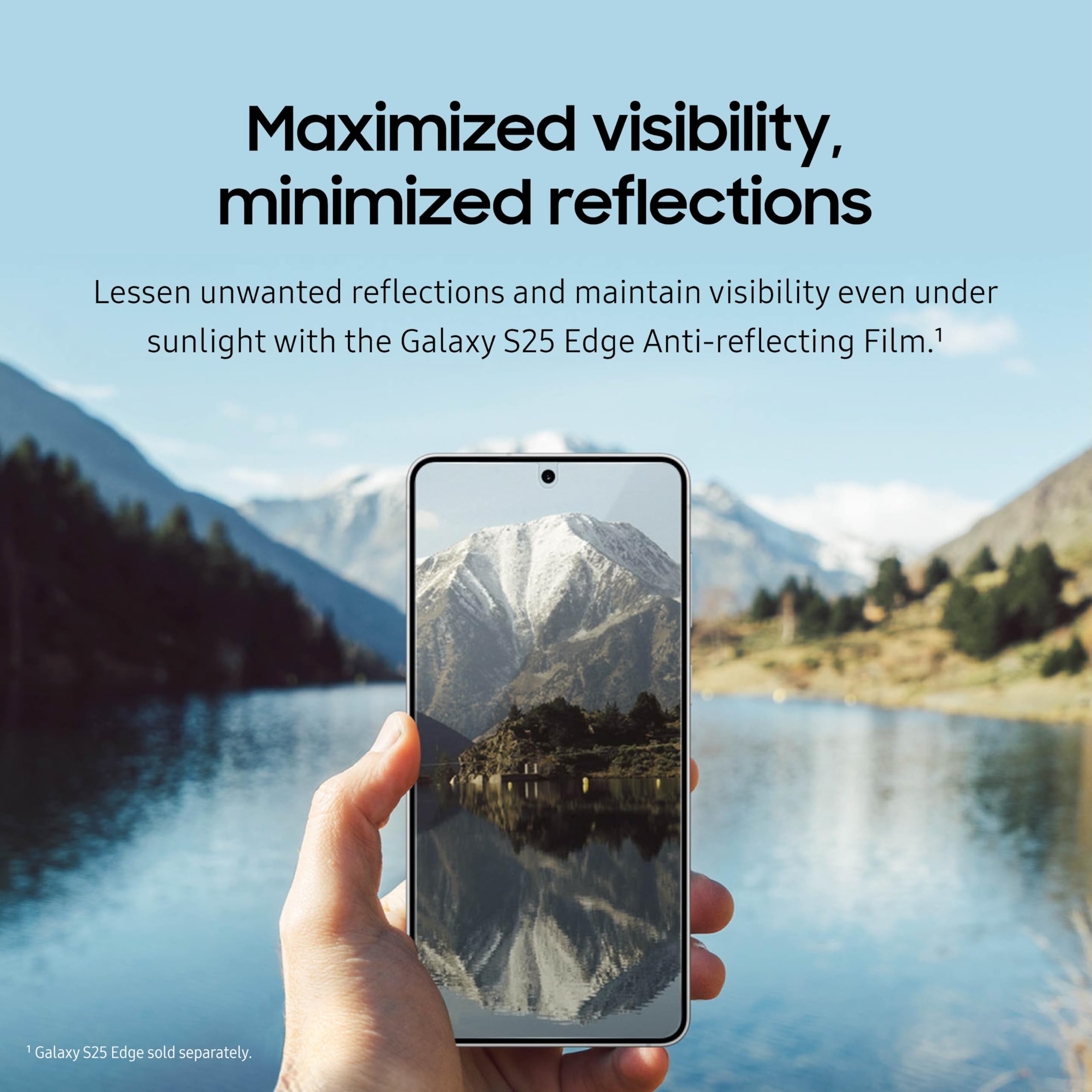 Samsung Galaxy S25 Edge Anti-Reflecting Film, Phone Screen Protector, Increased Visibility, Dust And Fingerprint Protection, Ant