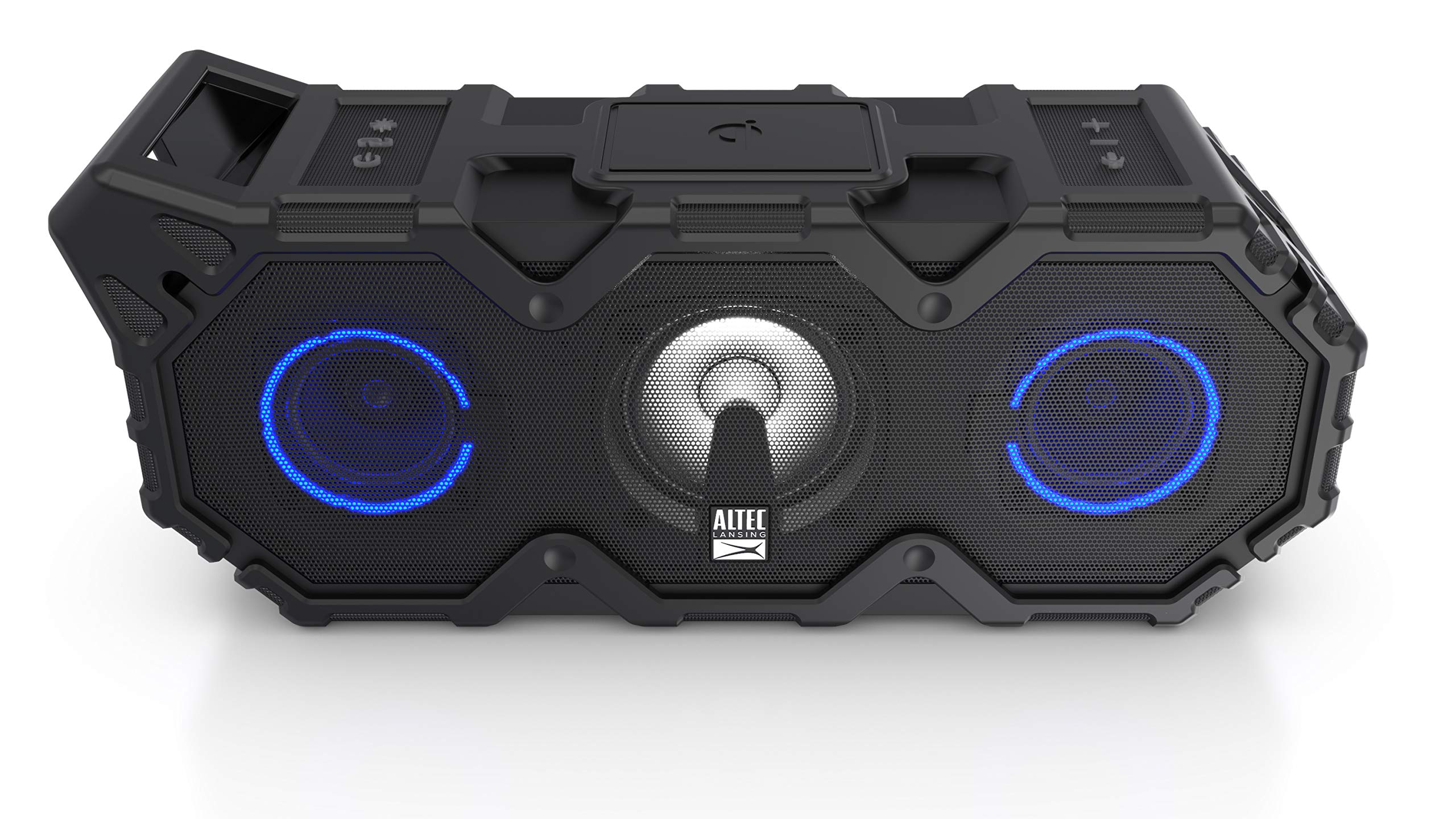 Altec Lansing Super Lifejacket Jolt - Waterproof Bluetooth Speaker, Durable & Portable Speaker With Qi Wireless Charging And Cus