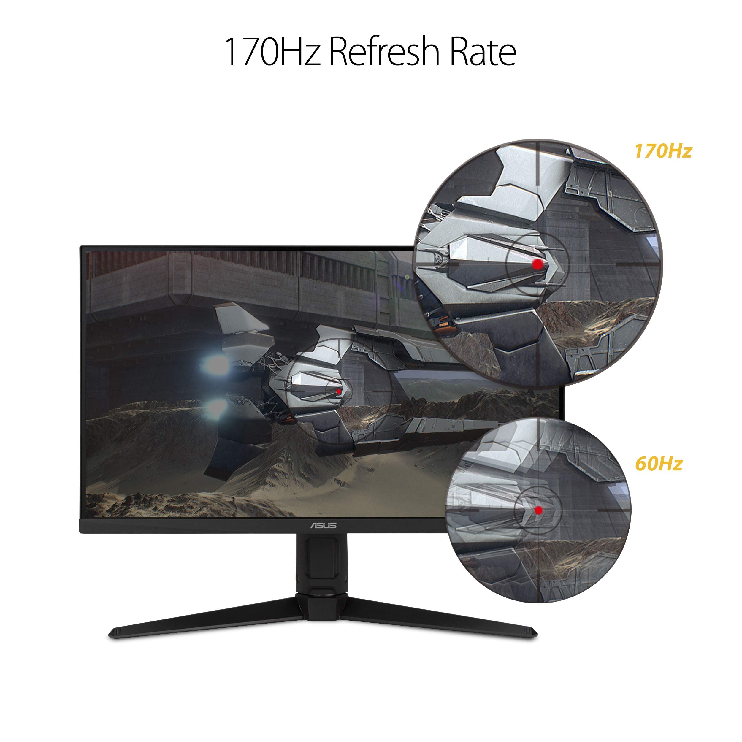 Asus Tuf Gaming 27 2K Monitor (Vg27Aql1A)   Qhd (2560 X 1440), Ips, 170Hz (Supports 144Hz), 1Ms, Extreme Low Motion Blur, Displa