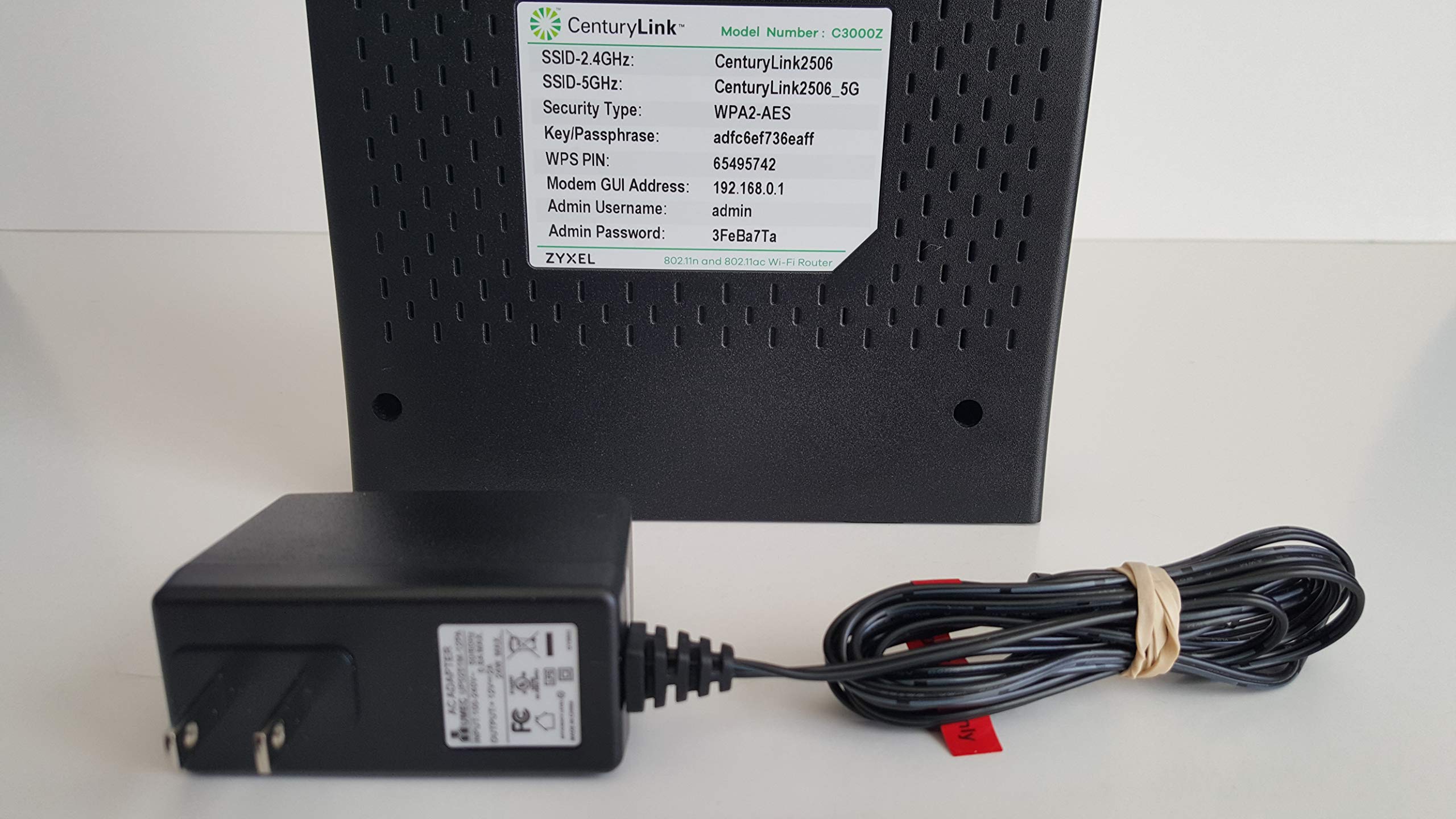 Zyxel C3000Z Modem Centurylink