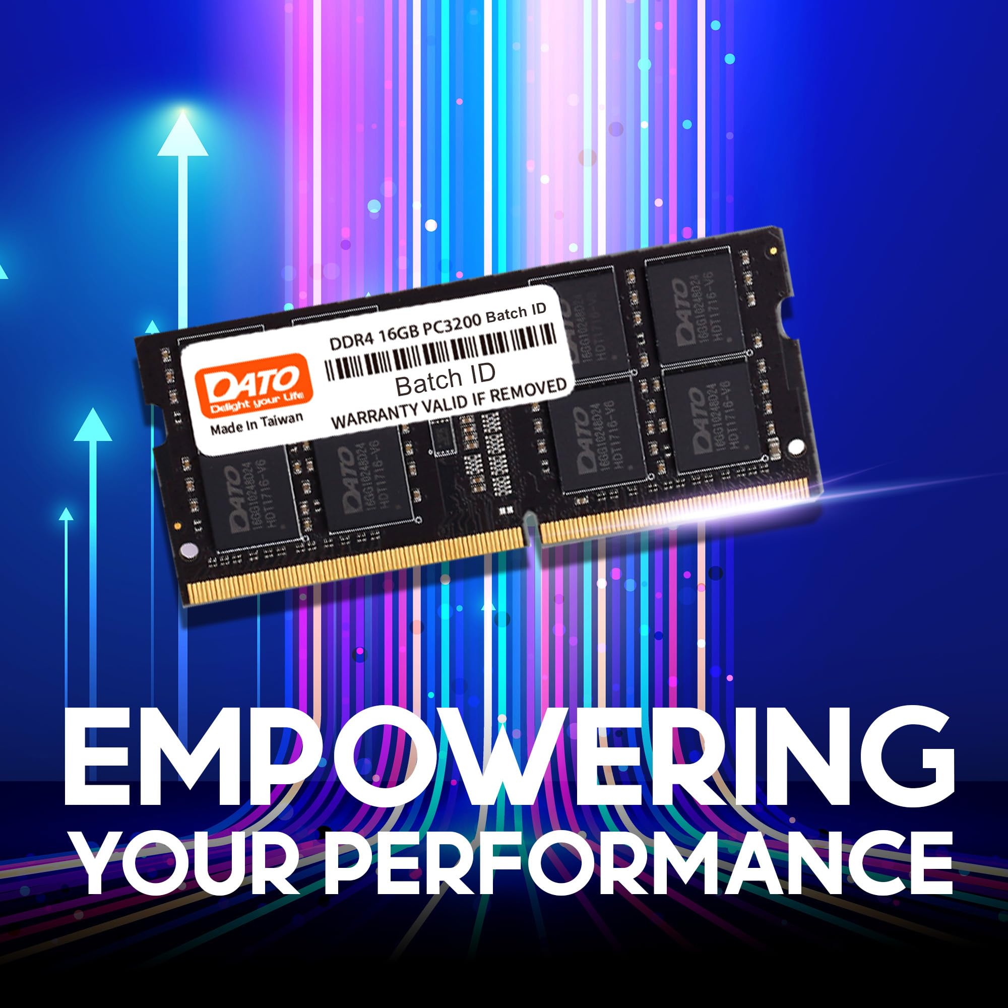 Dato 8Gb Ram Ddr4 3200Mhz Pc4 25600 Cl22 Sodimm 1.2V 260 Pin Non Ecc Sodimm Laptop Notebook Memory Module