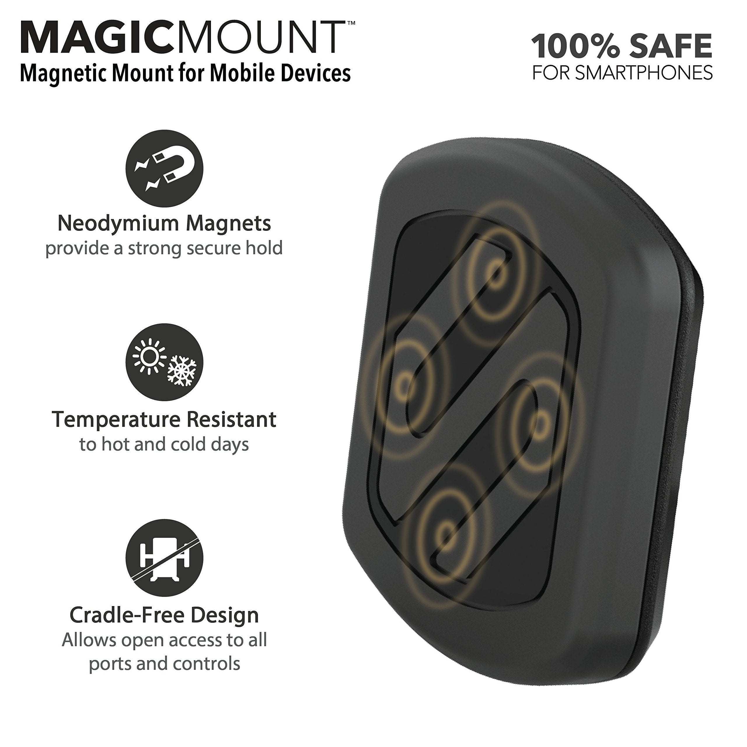 Scosche Magvm2 Magicmount Magnetic Phone Mount For Car Air Vent, Universal Cell Phone Holder For Car, Hands Free Car Vent Mount,