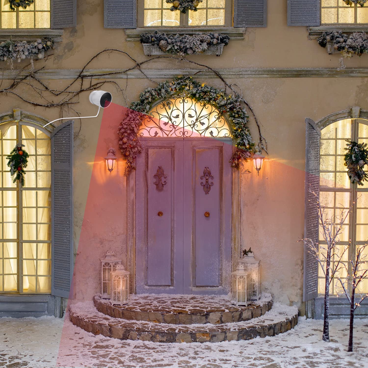 Power Adapter For Google Nest Cam (Battery), With 16.4Ft/5M Weatherproof Charging Cable Continuously Power Your Nest Cam (Batter