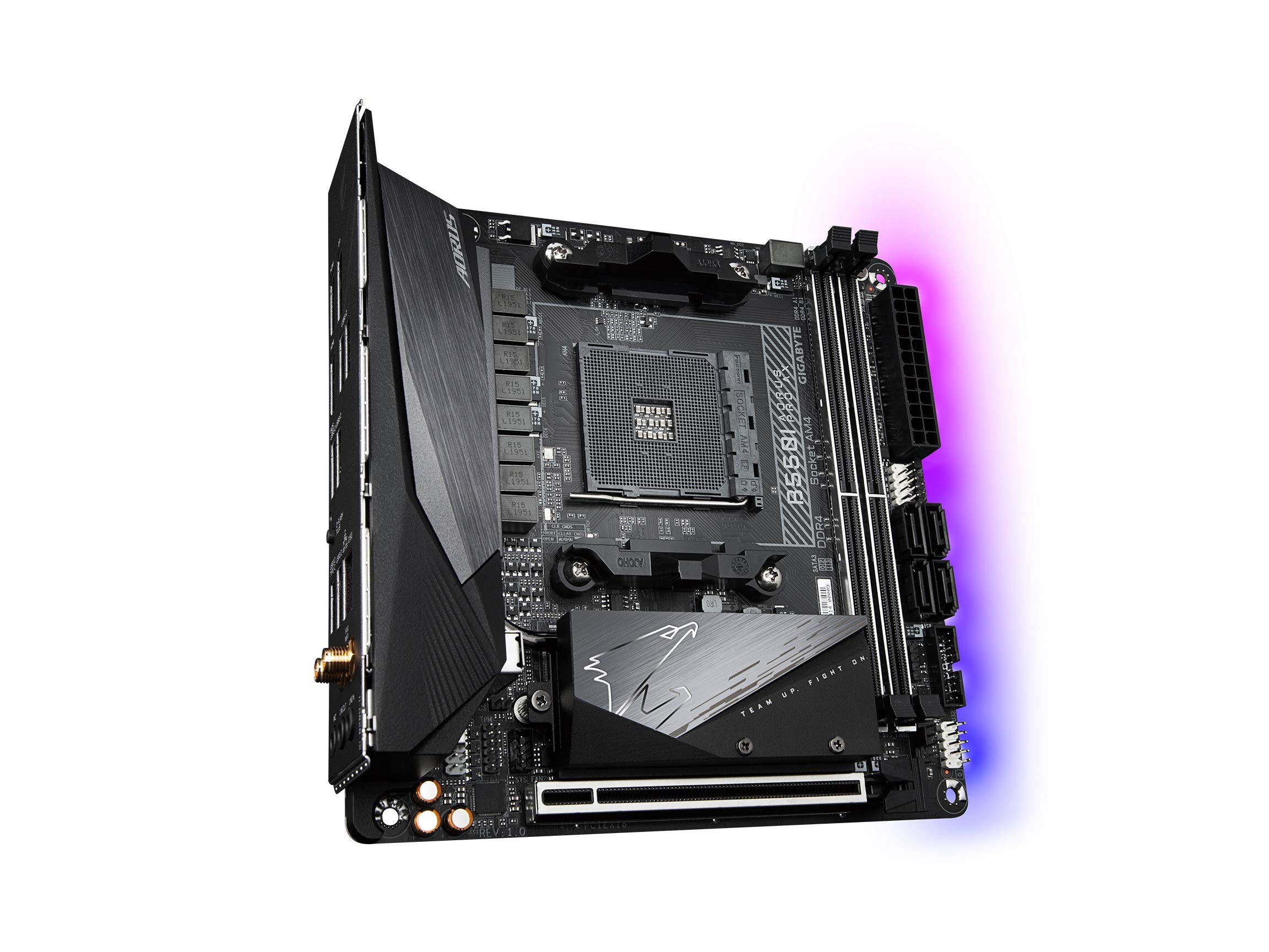 Gigabyte B550I Aorus Pro Ax (Am4 Amd/B550/Mini Itx/Dual M.2/Sata 6Gb/S/Usb 3.2 Gen 1/Wifi 6/2.5 Gbe Lan/Pcie4.0/Realtek Alc1220