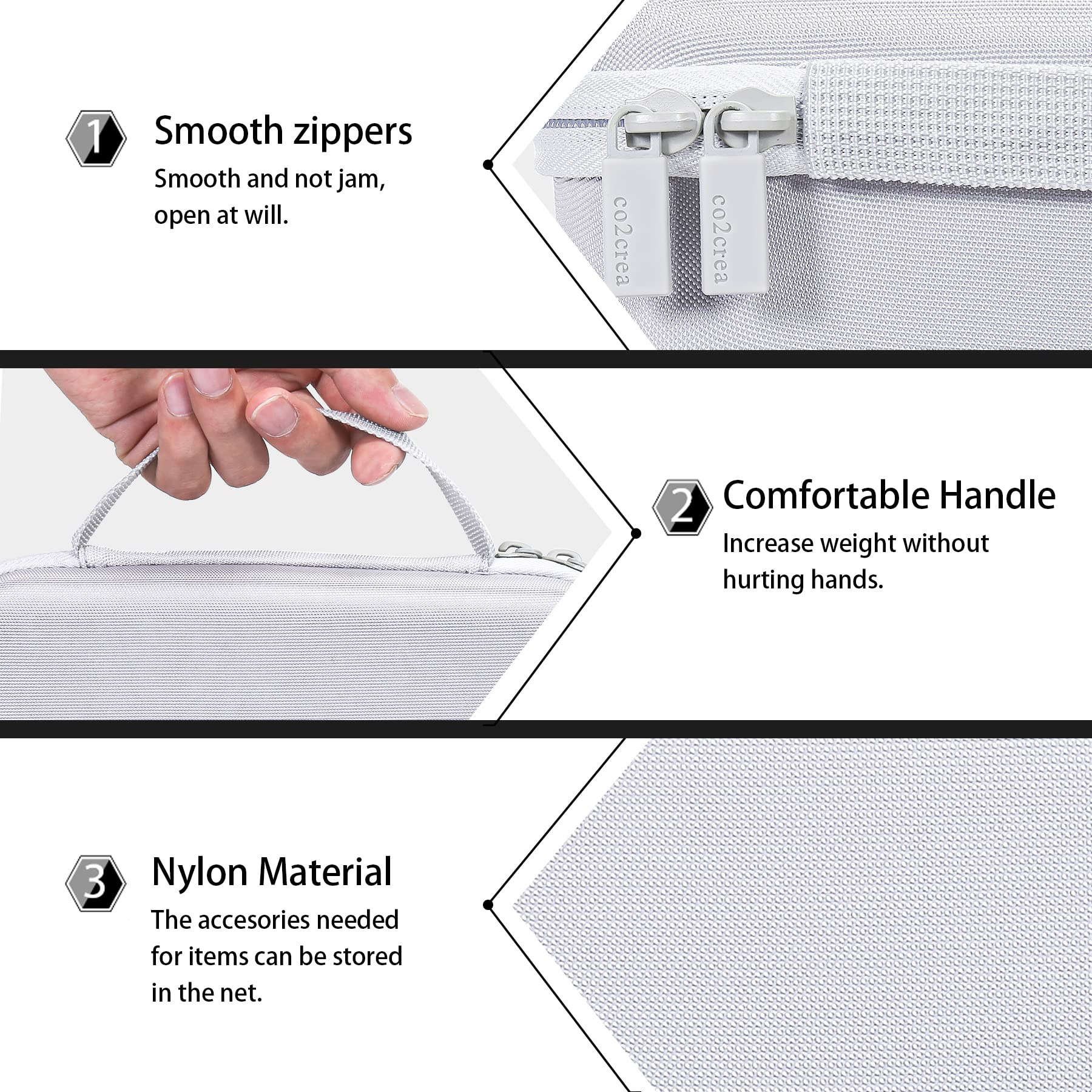 Co2Crea Hard Case Compatible With Pure Enrichment Purezone Mini Portable Air Purifier (White Case)