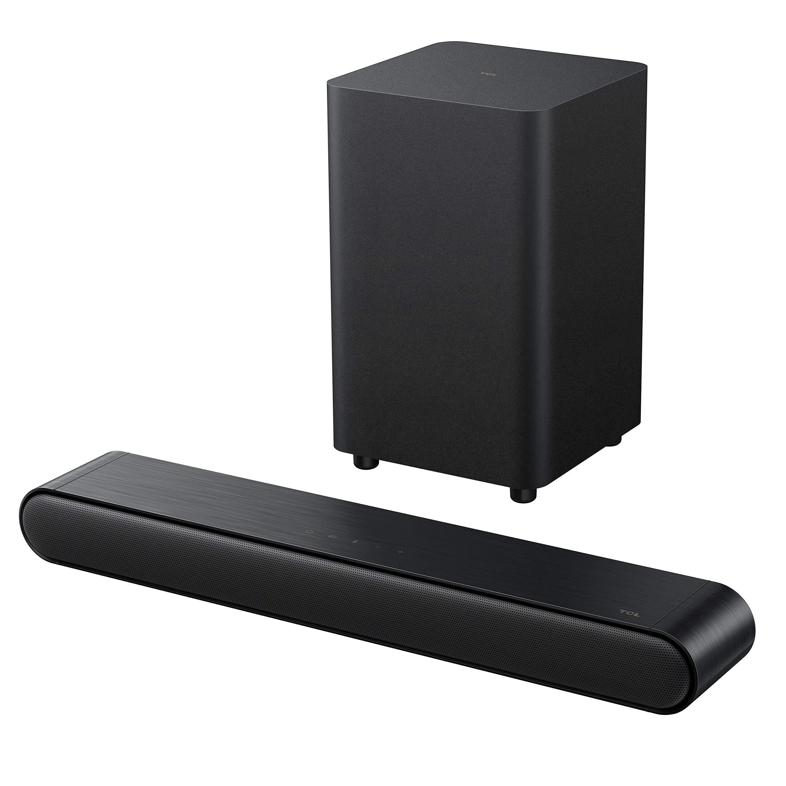 TCL 2.1ch Sound Bar with Wireless Subwoofer (S4210, 2023 Model), Dolby Audio, DTS Virtual:X, Bluetooth, Voice Assistant Input, W