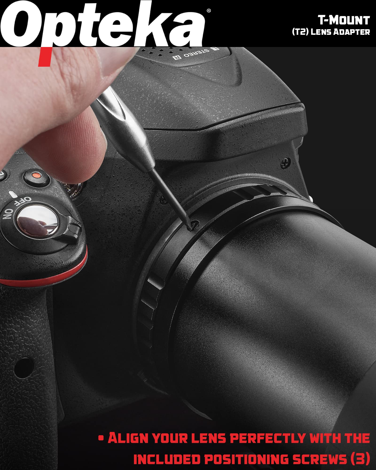 Opteka T-Mount (T2) Adapter Compatible With Canon Ef Eos 80D, 77D, 70D, 60D, 60Da, 50D, 7D, 6D, 5D, 5Ds, T7I, T7S, T6S, T6I, T6,