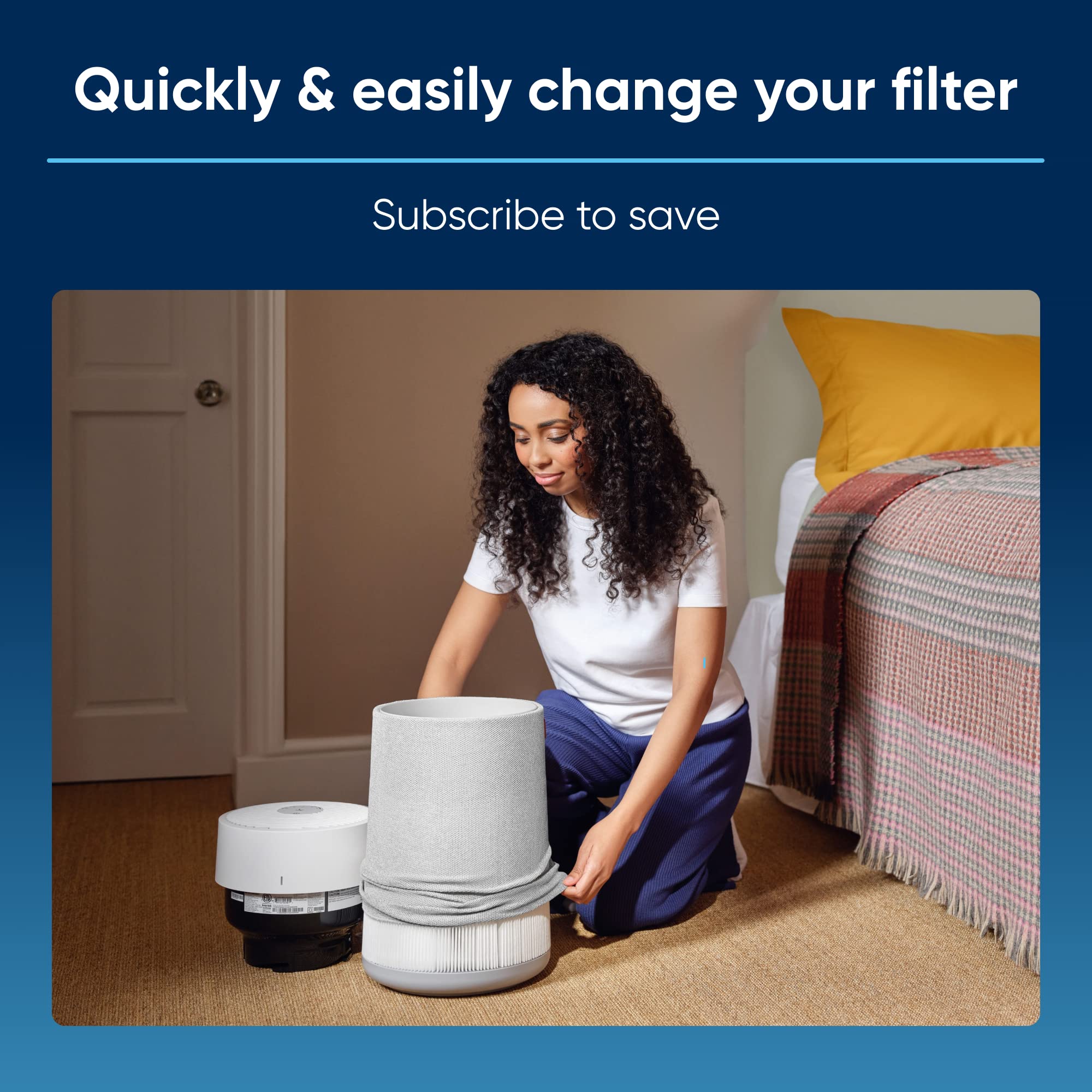 Blueair Blue Pure 411I Max And 411A Max Genuine Replacement Filter, Blue Pure F4Max, Fits Blue Pure 411I Max And 411A Max Air Pu