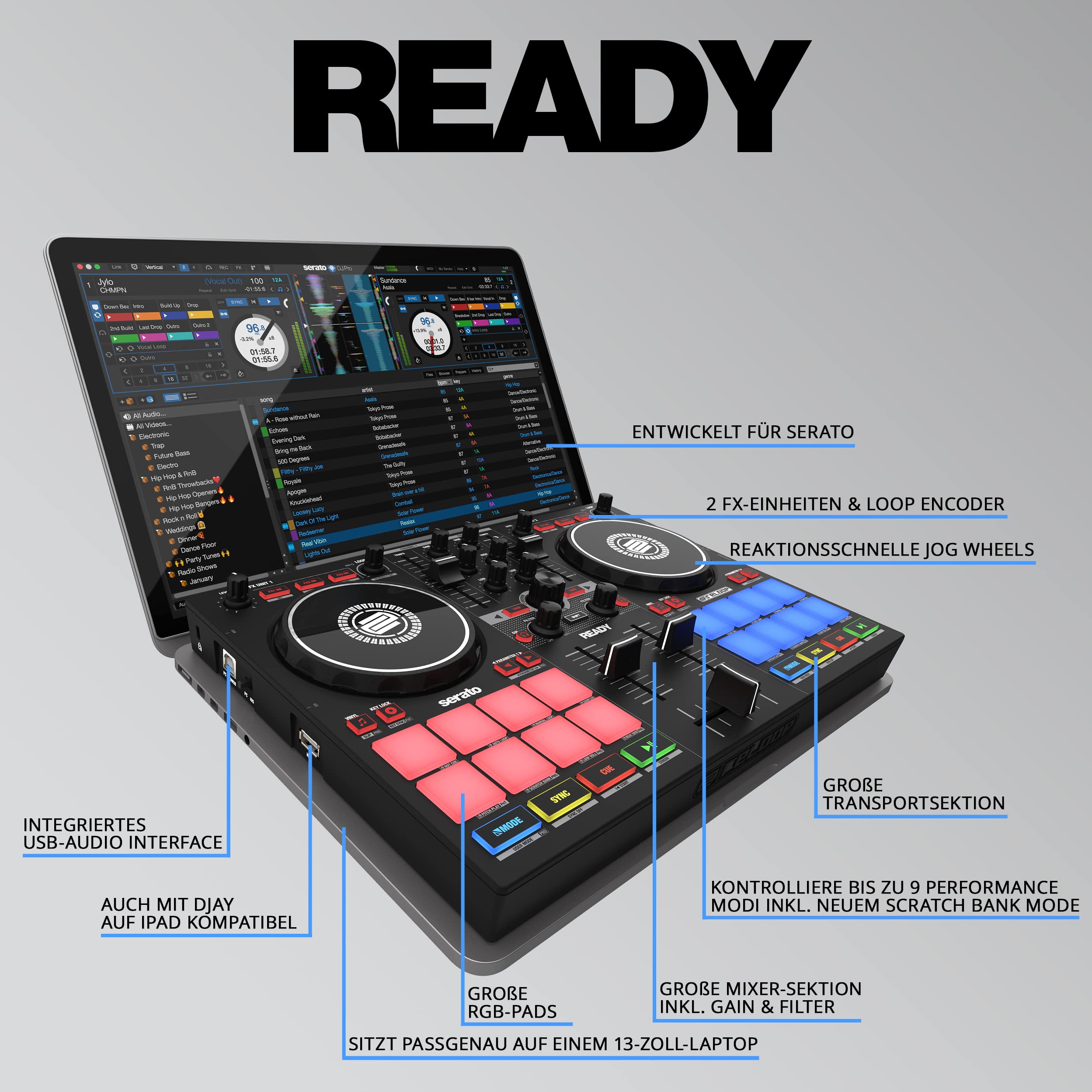 Reloop Ready Compact Serato Dj Controller