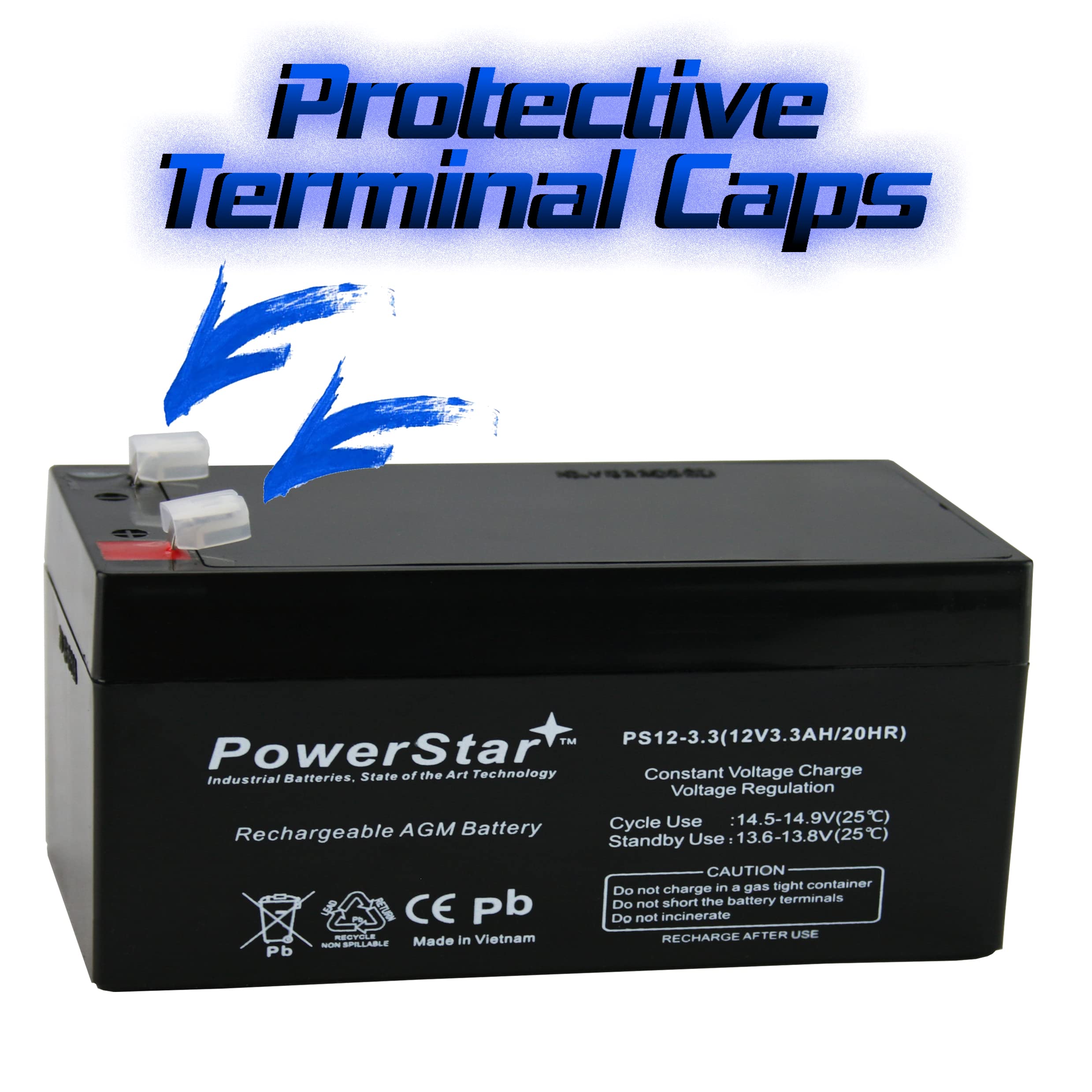Powerstar Replacement For Toro Lawn Mower # 106-8397 Battery-12V 3.4Ah