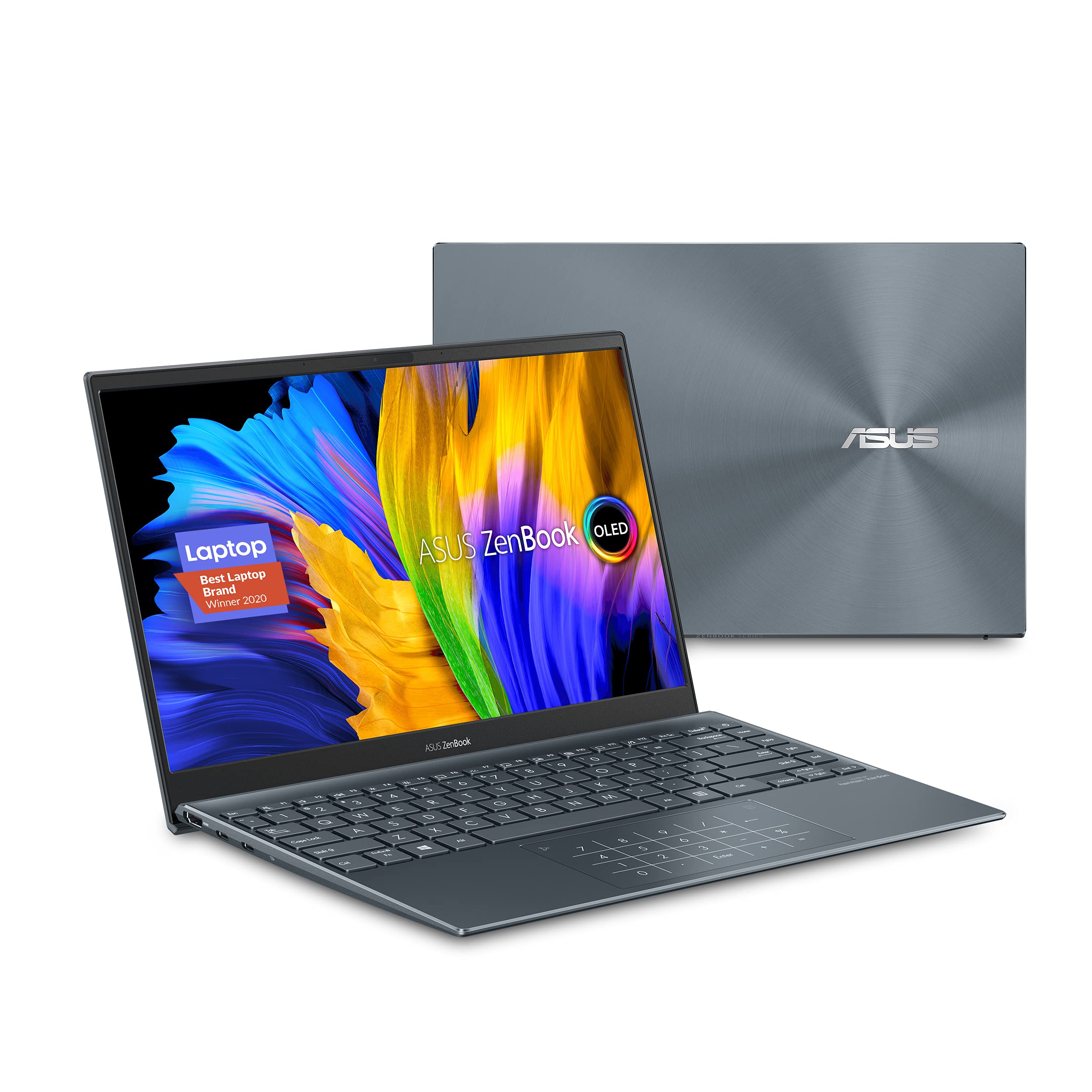 13.3 Ryzen 5 8G 512G Win11H|Asus Zenbook Pine Grey No Touch Screen 13.3 OLED FHD 1920x1080 16:9 400nits(HDR) Glare DCIP3:100%