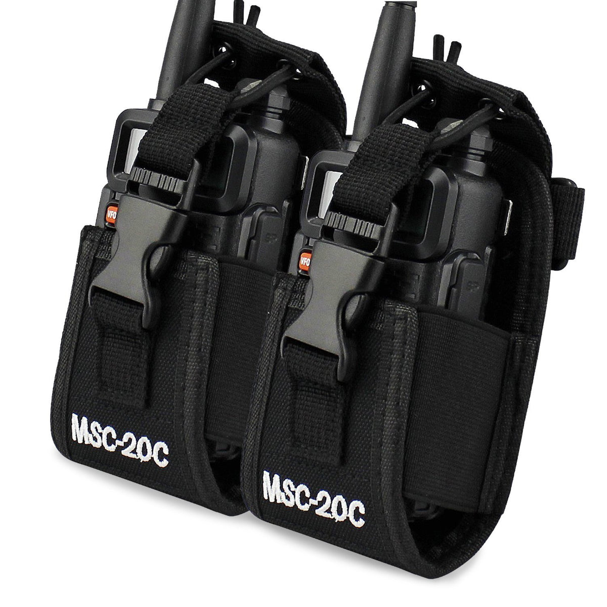 Abcgoodefg 3 In1 Radio Holder Holster Case Pouch Bag For Gps Kenwood Motorola Baofeng Uv5R Uv82 Uv5Ra 888S Retevis H777 Two Way Radio Walkie Talkie Msc 20C (2Pack)