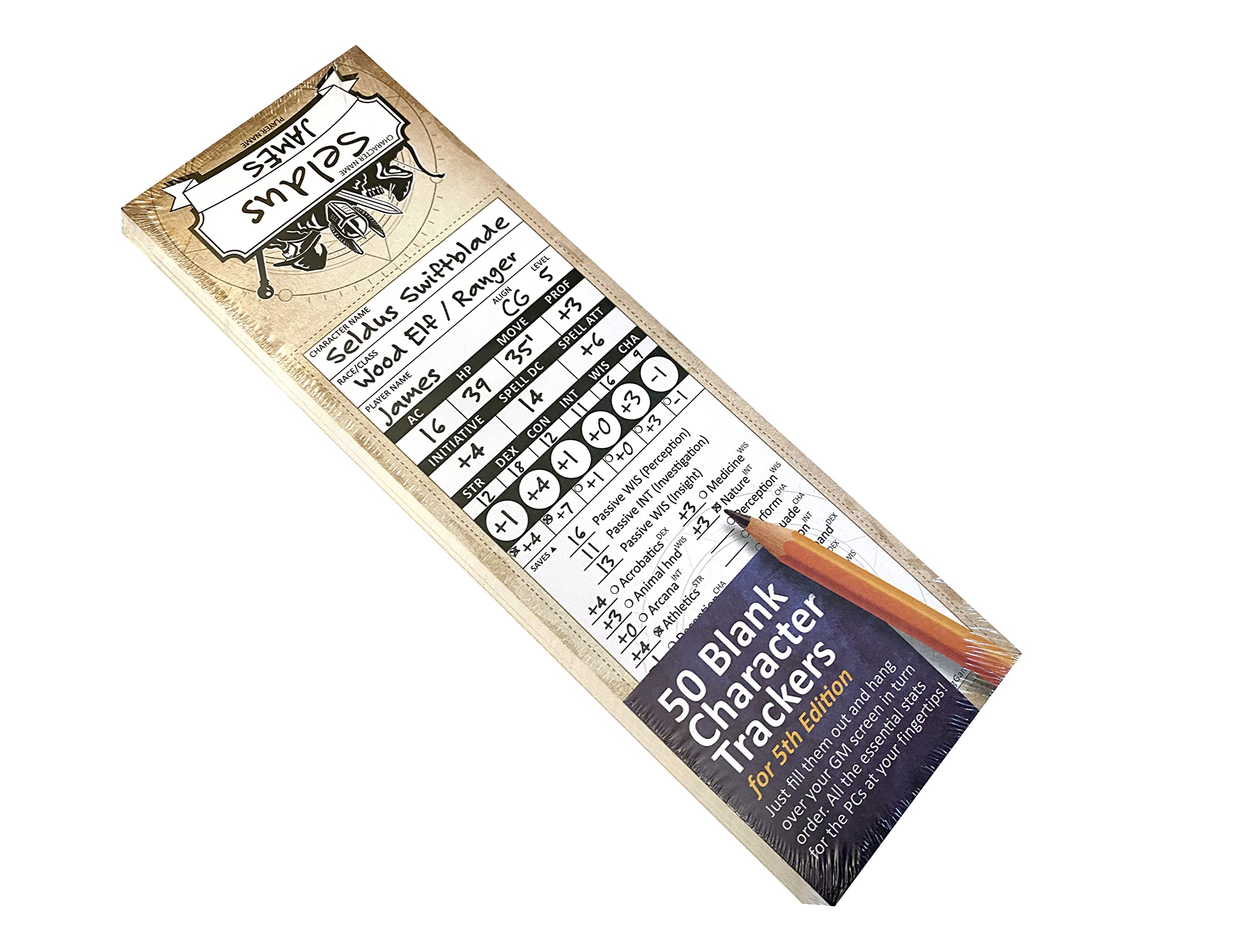 Character Trackers   Initiative Trackers And Dm Reference Cards For 5Th Edition