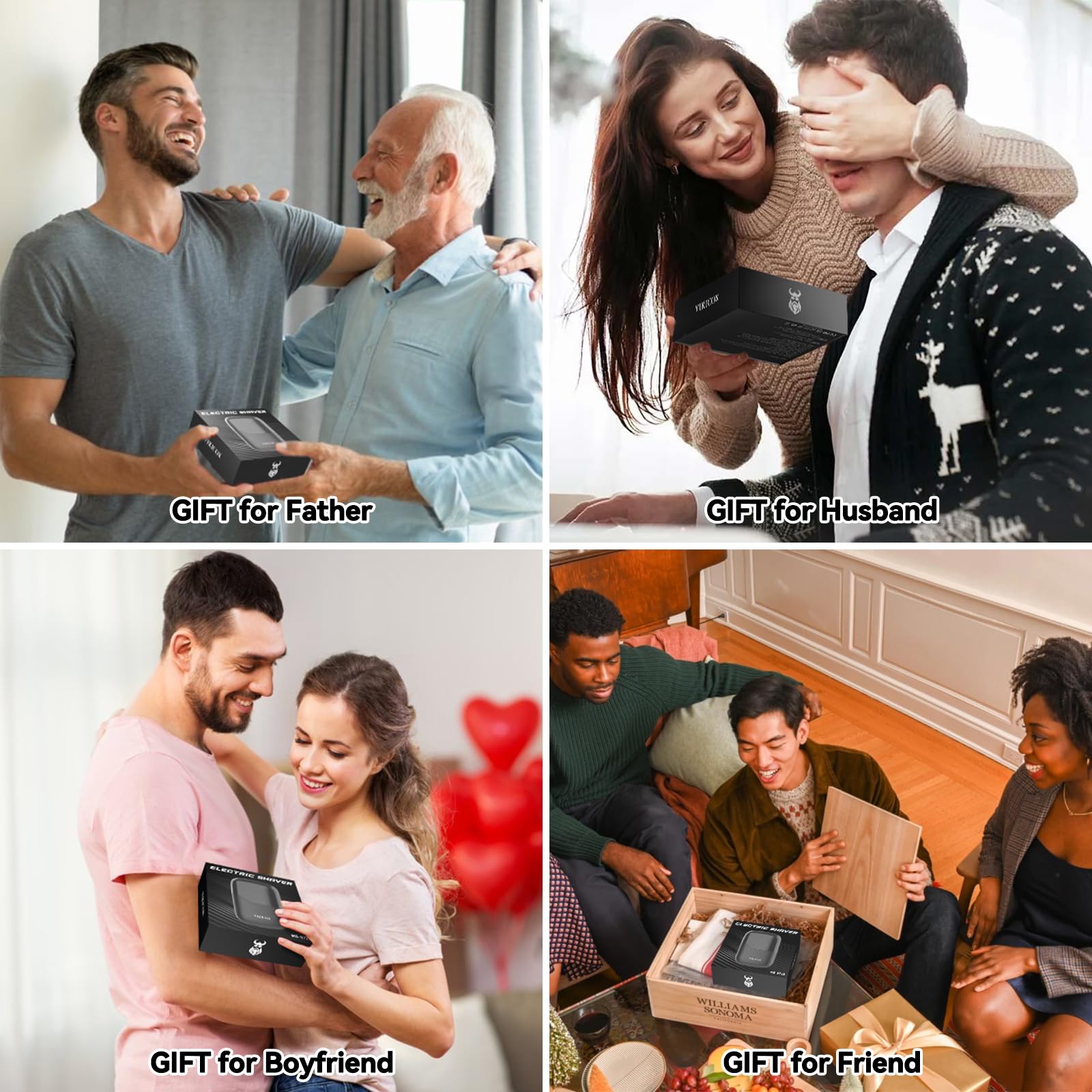 Vikicon Foil Shavers For Men, Mini Electric Razor For Men Face, Portable Compact Travel Shaver W/Dual Floating Foil & Comb Blade